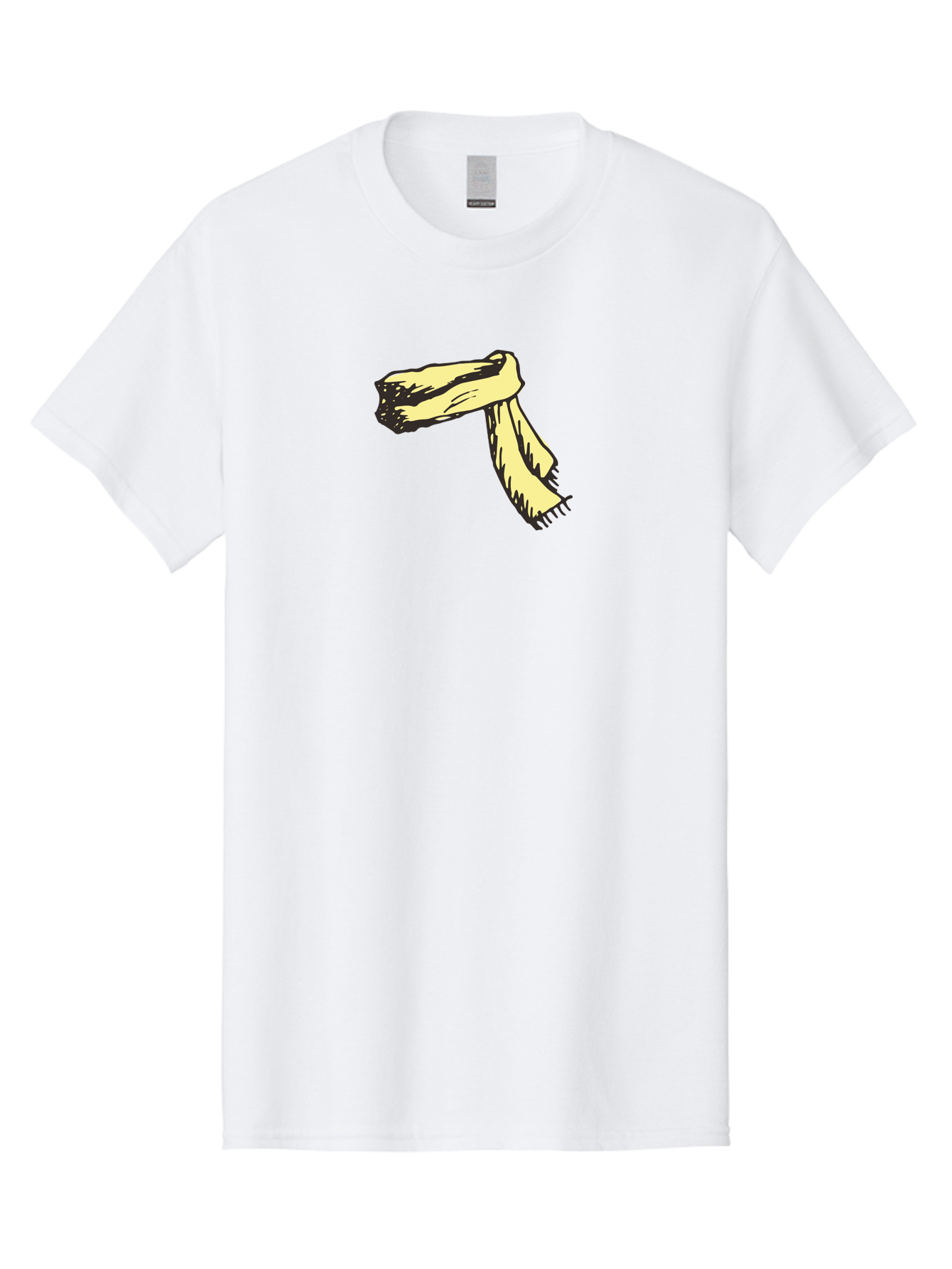 Torn-Fabric Men'S Graphic Tee, 100% Cotton, Comfortable Casual Summer Wear, Machine Washable, Yellow Scarf, Casual Fashion, Accessory, Stylish Look, Fashion Trend, Winter Wear, Clothing Accessory Aab146 29