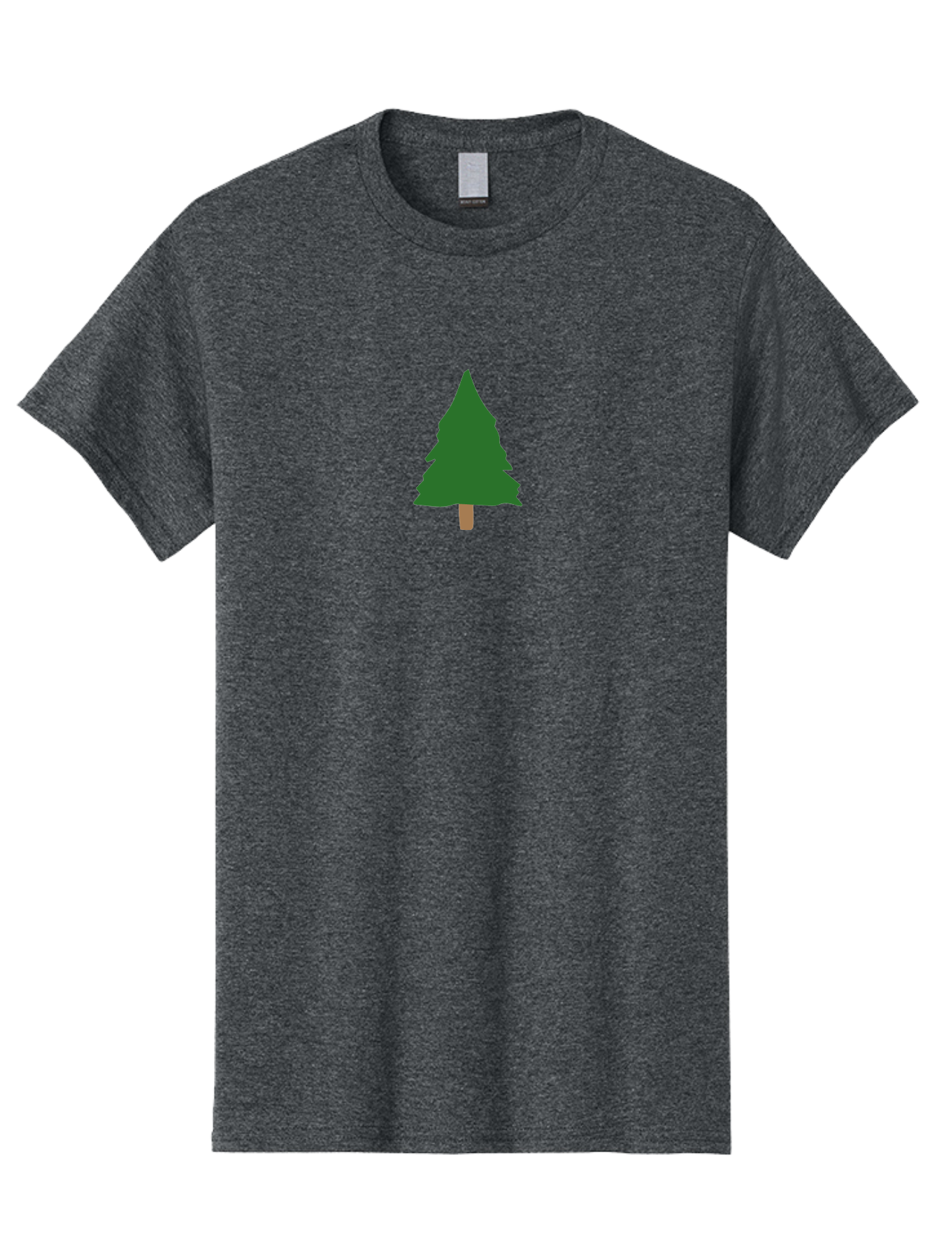 Tree-2 Men'S Graphic Tee, 100% Cotton, Comfortable Casual Summer Wear, Machine Washable, Simple Pine Tree, Minimalist Illustration, Evergreen Tree, Cartoon Style, Forest Icon, Eco-Friendly Symbol, Nature Graphic, Coniferous Tree, Digital Art Aab148 7