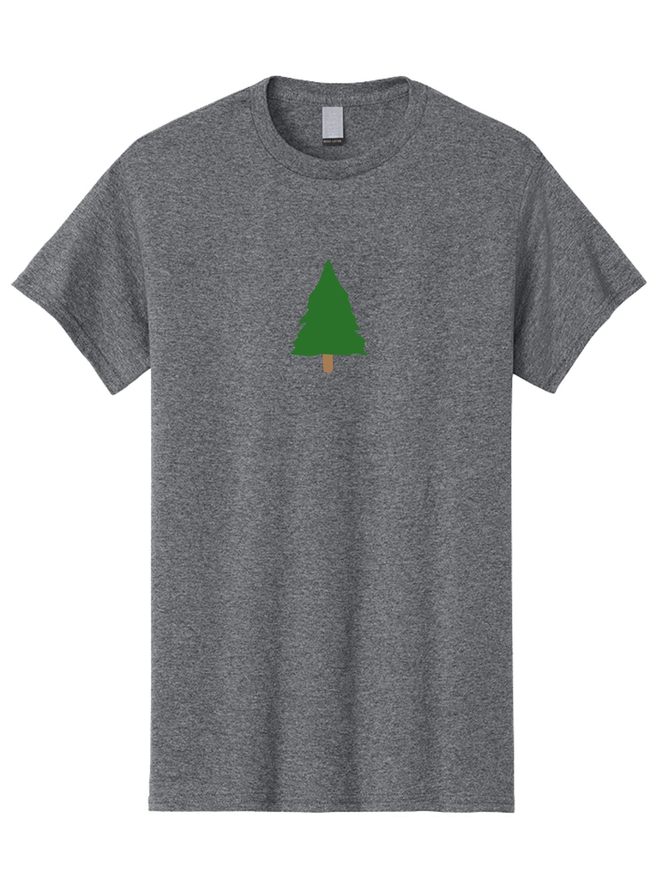 Tree-2 Men'S Graphic Tee, 100% Cotton, Comfortable Casual Summer Wear, Machine Washable, Simple Pine Tree, Minimalist Illustration, Evergreen Tree, Cartoon Style, Forest Icon, Eco-Friendly Symbol, Nature Graphic, Coniferous Tree, Digital Art Aab148 12