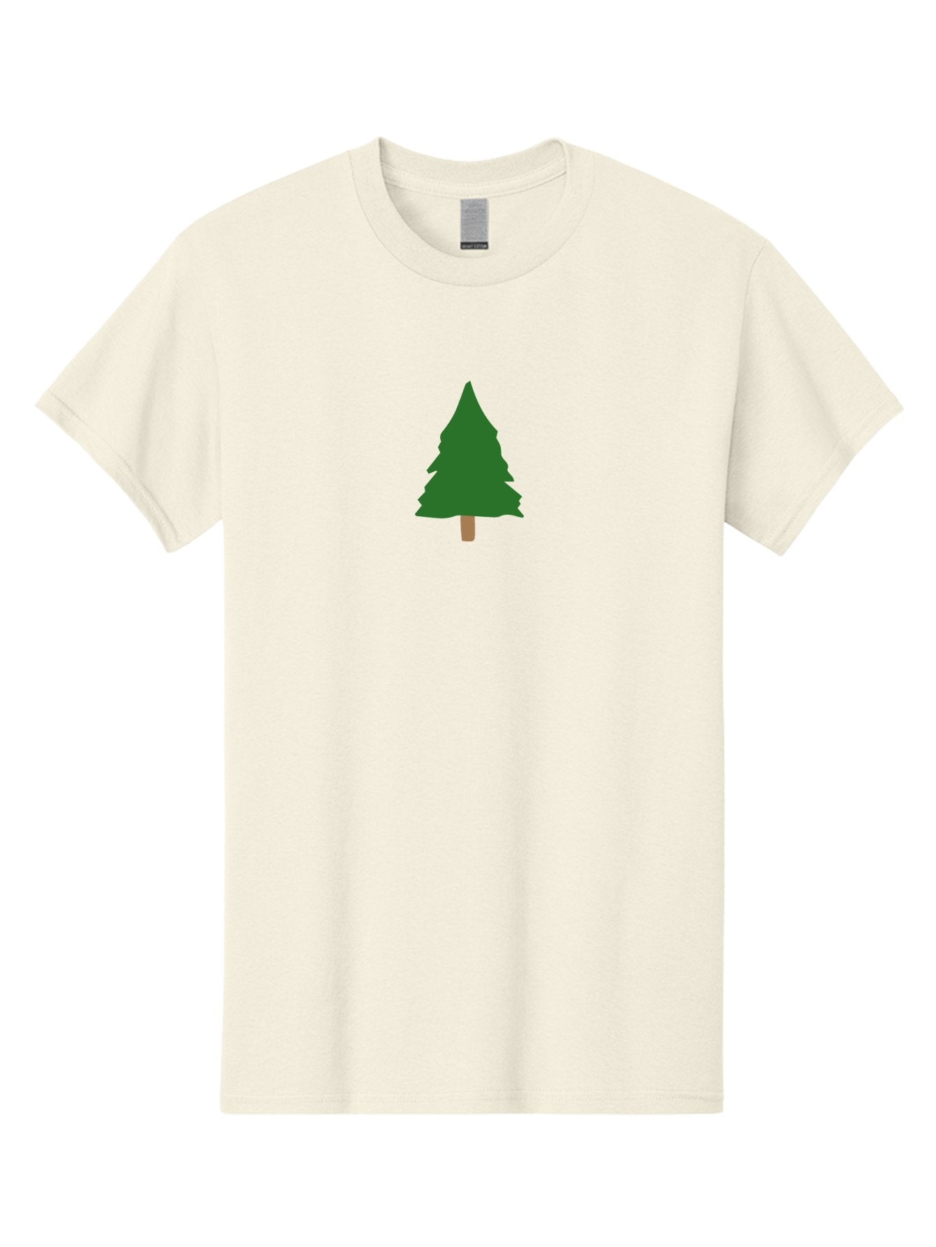 Tree-2 Men'S Graphic Tee, 100% Cotton, Comfortable Casual Summer Wear, Machine Washable, Simple Pine Tree, Minimalist Illustration, Evergreen Tree, Cartoon Style, Forest Icon, Eco-Friendly Symbol, Nature Graphic, Coniferous Tree, Digital Art Aab148 4