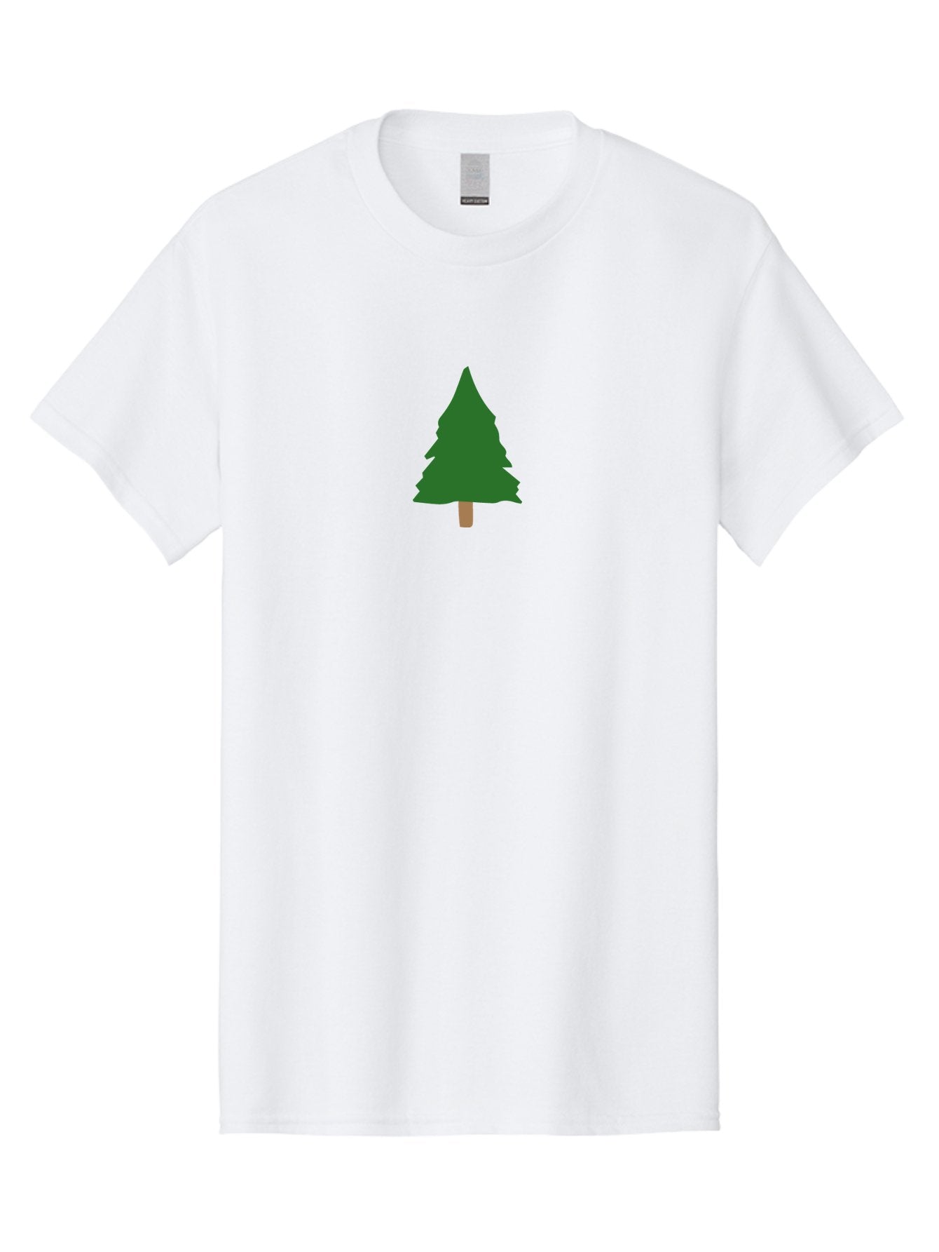 Tree-2 Men'S Graphic Tee, 100% Cotton, Comfortable Casual Summer Wear, Machine Washable, Simple Pine Tree, Minimalist Illustration, Evergreen Tree, Cartoon Style, Forest Icon, Eco-Friendly Symbol, Nature Graphic, Coniferous Tree, Digital Art Aab148 7
