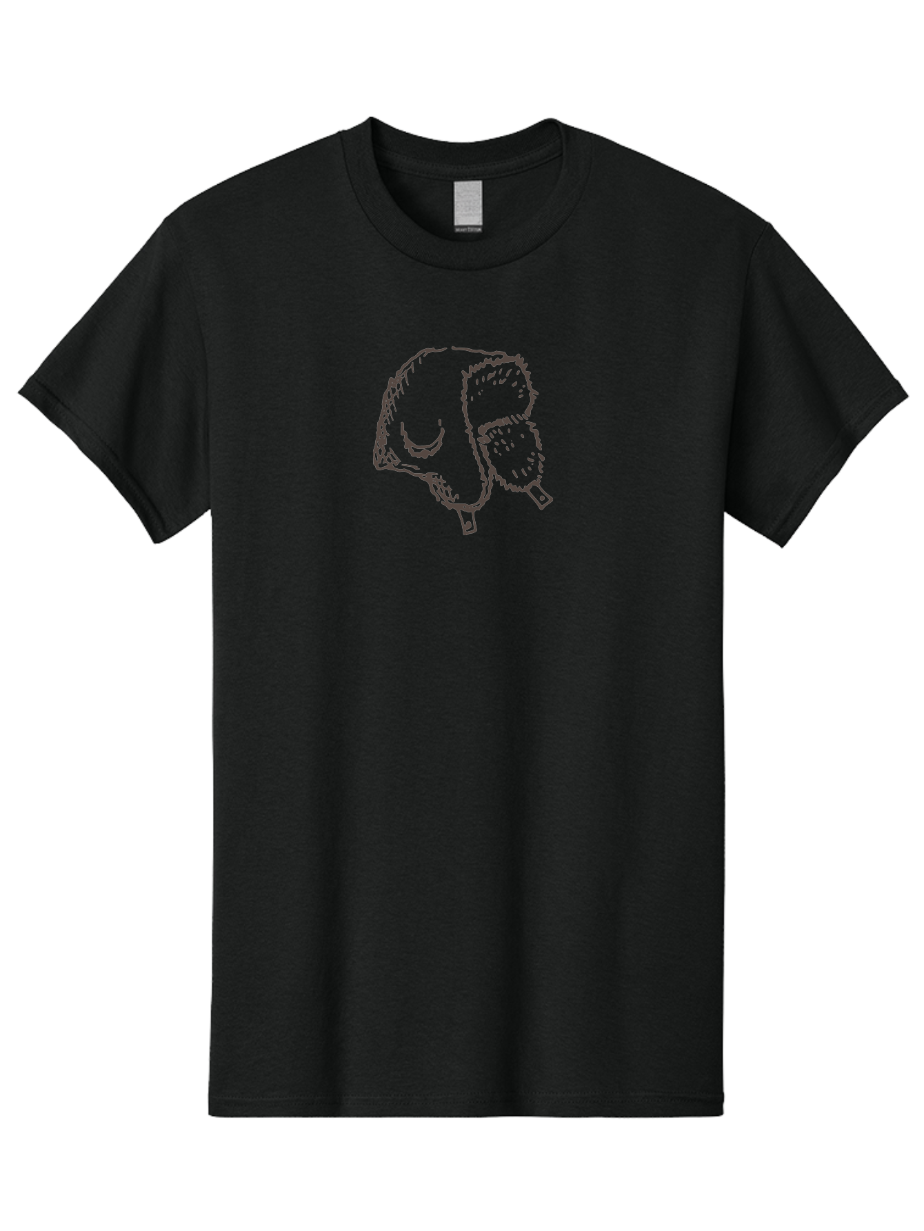 Turkey-Leg Men'S Graphic Tee, 100% Cotton, Comfortable Casual Summer Wear, Machine Washable, Roasted Turkey Leg, Festive Food, Holiday Meal, Savory Dish, Delicious Cuisine, Cartoon Illustration, Simple Drawing, Purple Outline Aab150