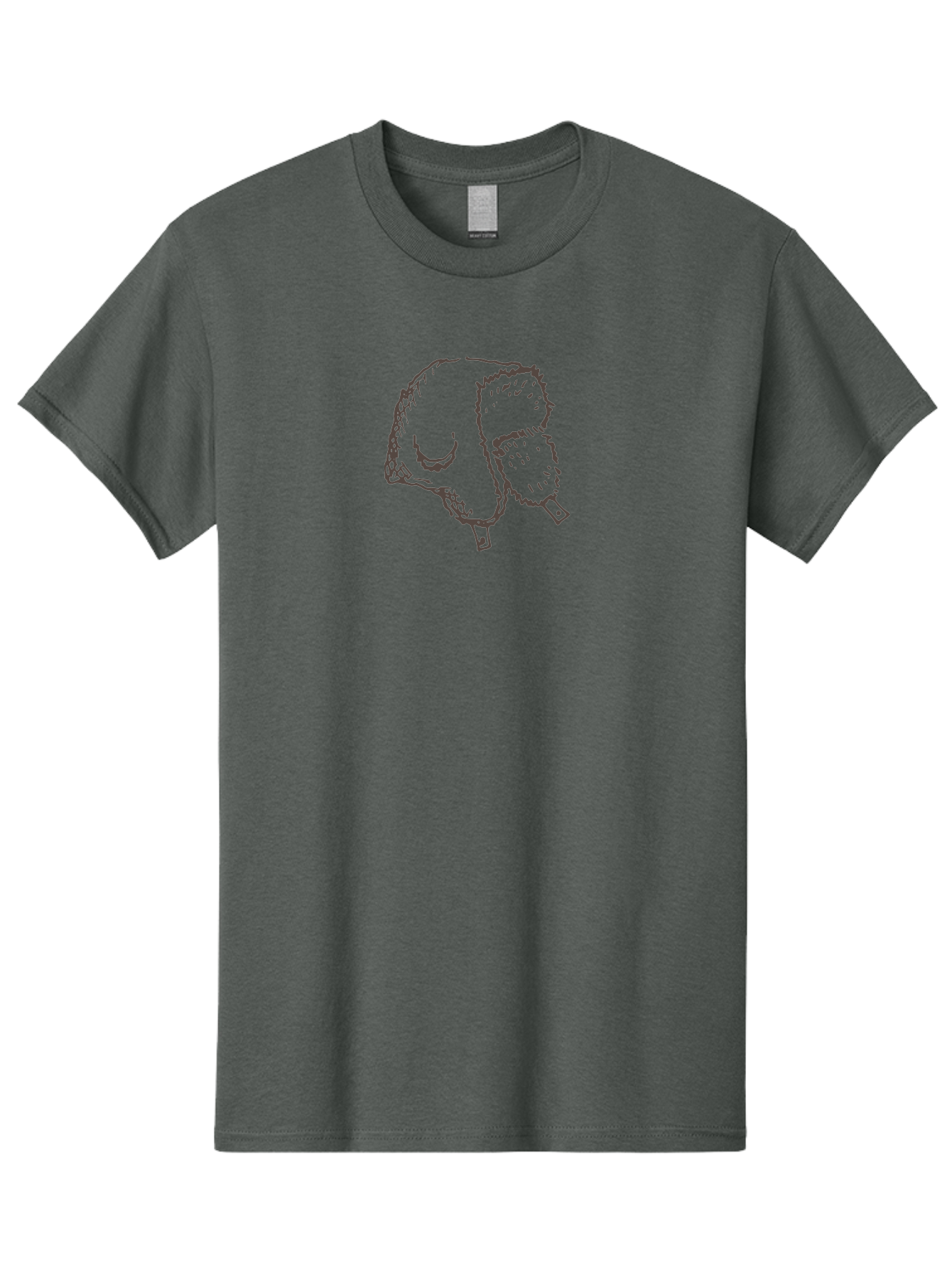 Turkey-Leg Men'S Graphic Tee, 100% Cotton, Comfortable Casual Summer Wear, Machine Washable, Roasted Turkey Leg, Festive Food, Holiday Meal, Savory Dish, Delicious Cuisine, Cartoon Illustration, Simple Drawing, Purple Outline Aab150 3