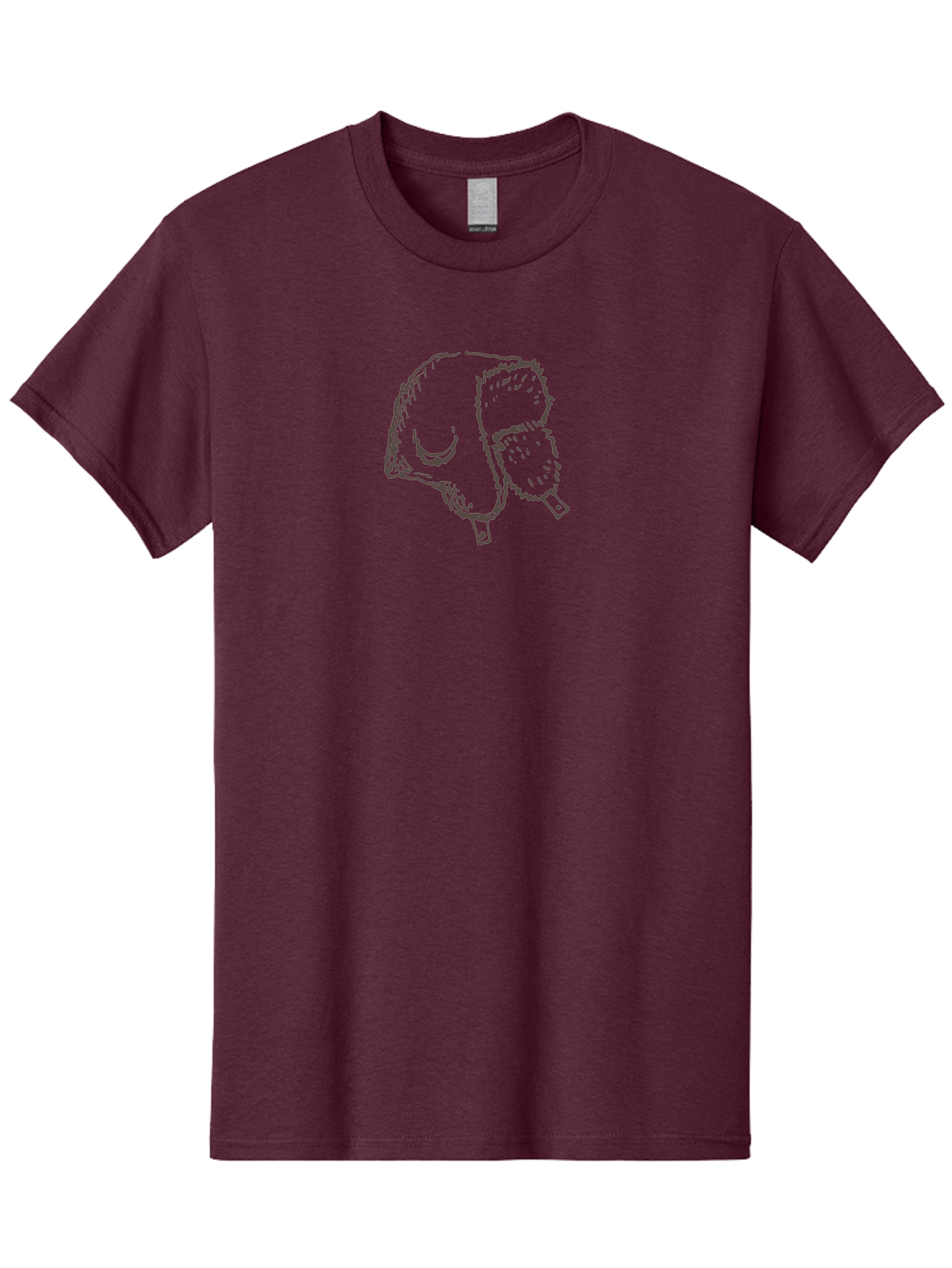 Turkey-Leg Men'S Graphic Tee, 100% Cotton, Comfortable Casual Summer Wear, Machine Washable, Roasted Turkey Leg, Festive Food, Holiday Meal, Savory Dish, Delicious Cuisine, Cartoon Illustration, Simple Drawing, Purple Outline Aab150 13