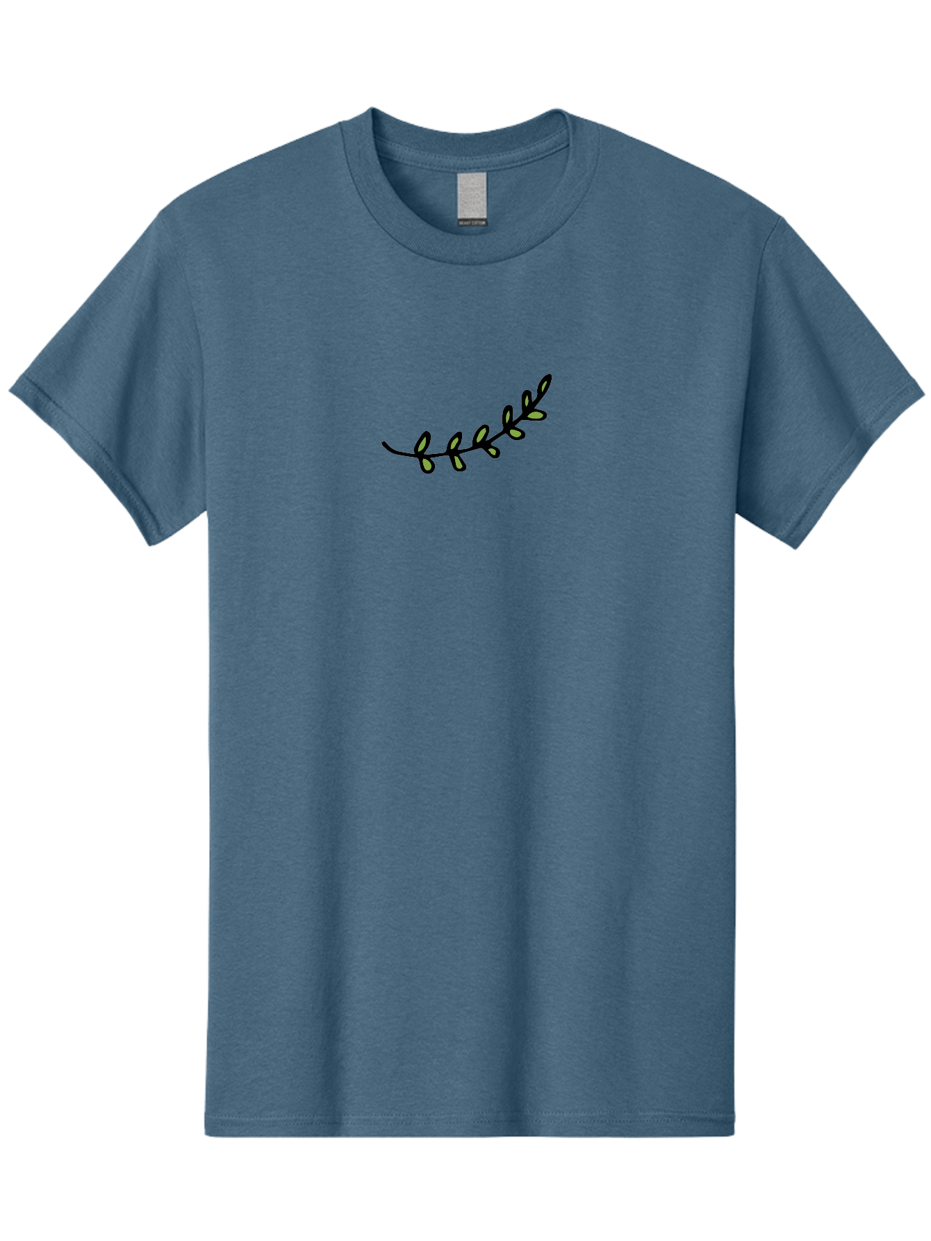 Vine-Branch Men'S Graphic Tee, 100% Cotton, Comfortable Casual Summer Wear, Machine Washable, Hand-Drawn Vine, Black Outline, Leaves, Simple Design, Minimalist Art, Elegant Decor, Nature-Inspired, Whimsical Illustration Aab155 11