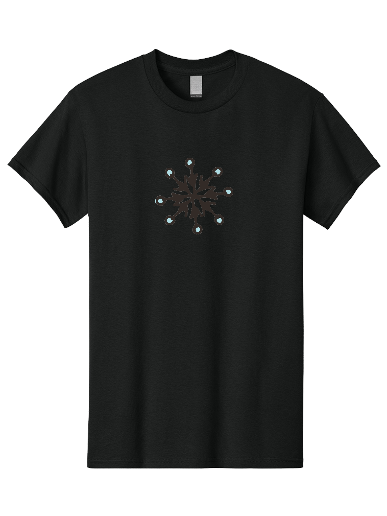 Virus-Graphic Men'S Graphic Tee, 100% Cotton, Comfortable Casual Summer Wear, Machine Washable, Virus Icon, Black Silhouette, Microbiology, Germs, Illness, Disease, Virus Cell, Healthcare, Medicine, Microscopic View Aab156