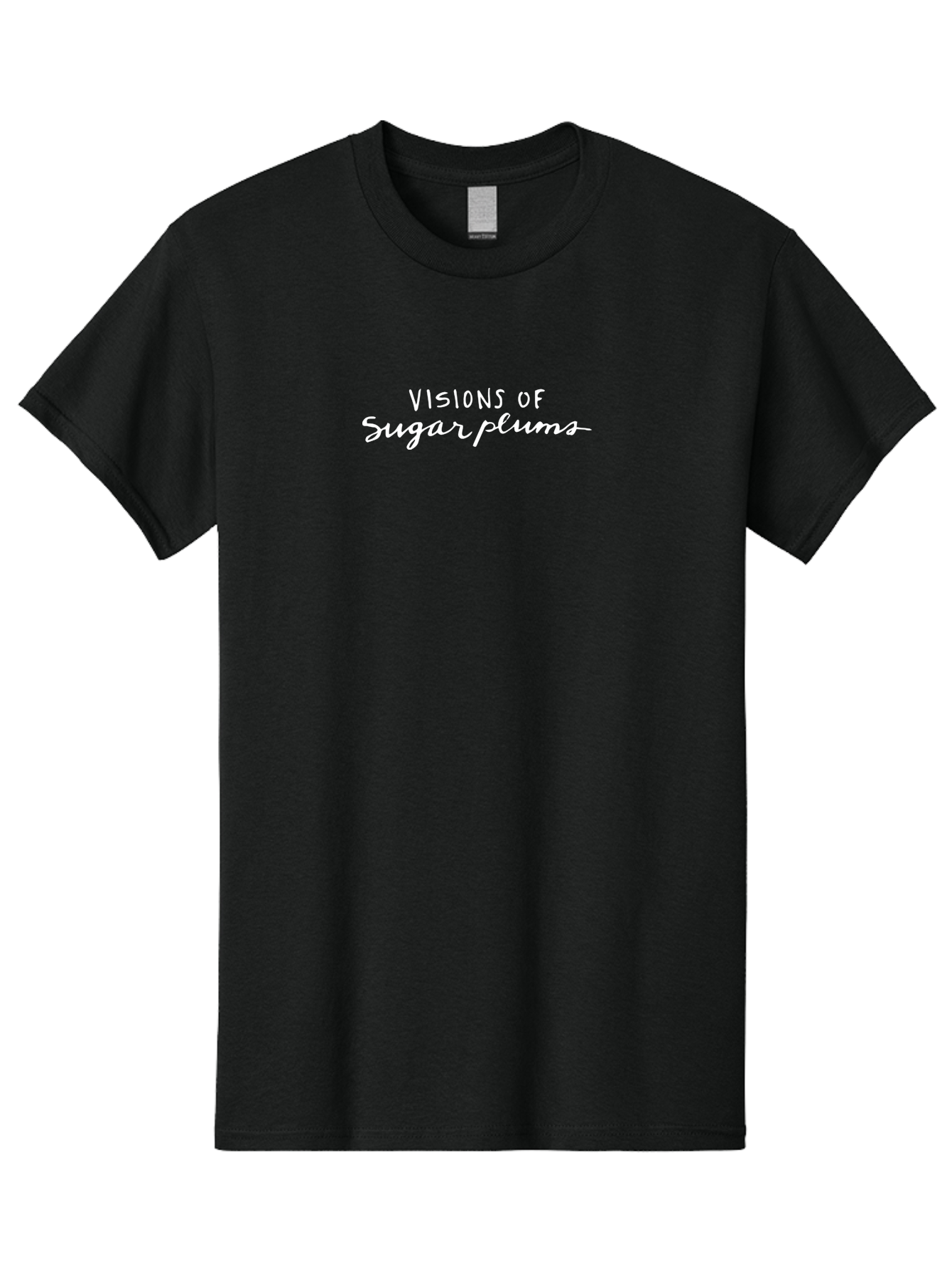 Visions-Of-Sugar-Plums-1 Men'S Graphic Tee, 100% Cotton, Comfortable Casual Summer Wear, Machine Washable, Sugar Plums, Creative Visions, Artistic Expression, Whimsical Design, Festive Atmosphere, Holiday Cheer, Sweet Treats Aab157