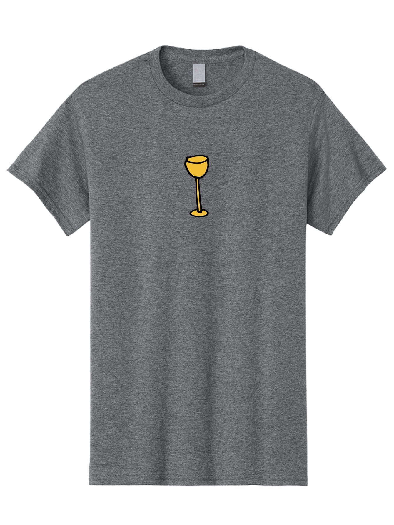 Wine-Glass-1 Men'S Graphic Tee, 100% Cotton, Comfortable Casual Summer Wear, Machine Washable, Wine Glass, Glassware, Fine Dining, Luxury, Elegance, Sophistication, Yellow Wine Glass, Cartoon Illustration, Simple Design Aab167 11