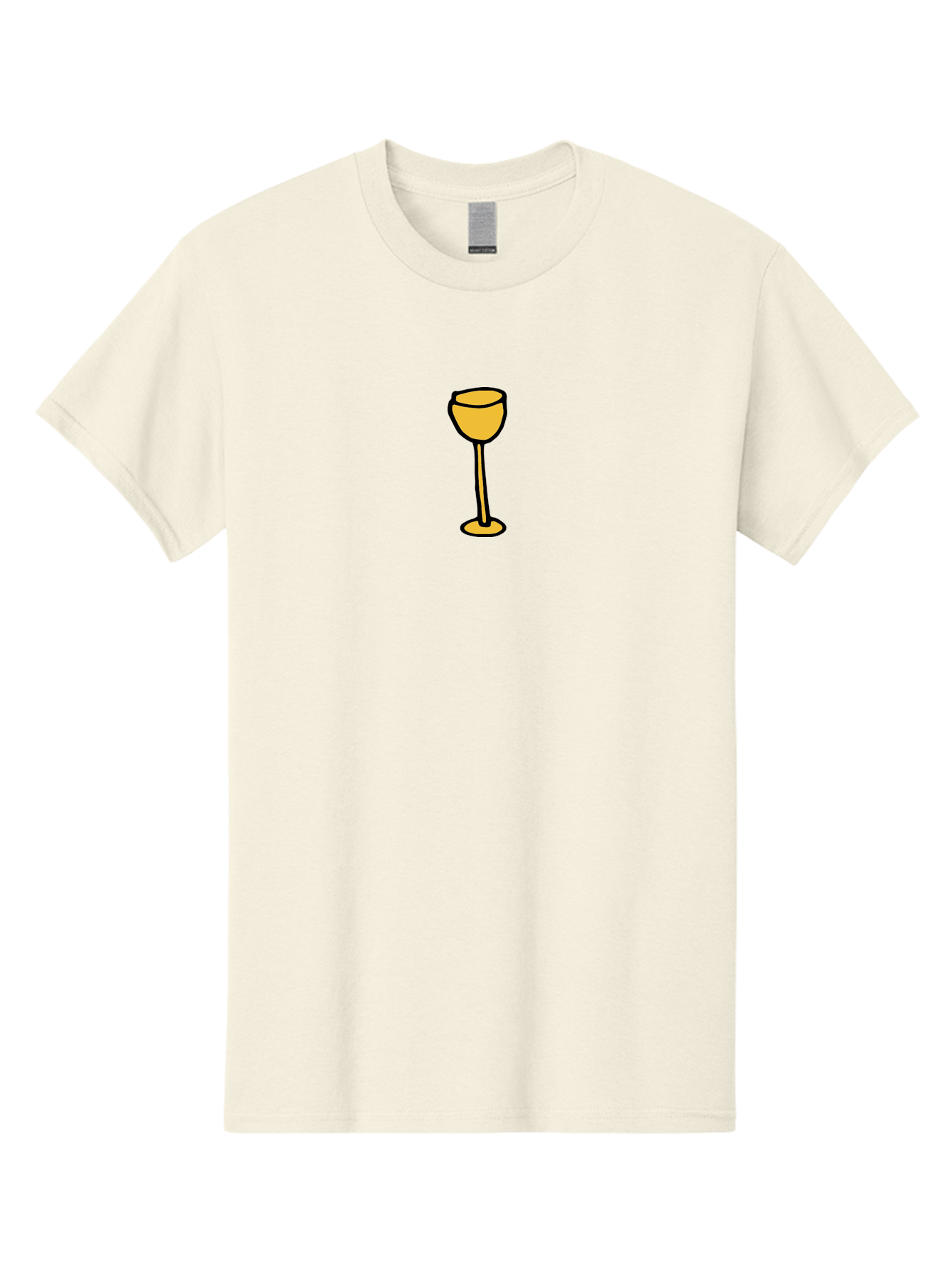 Wine-Glass-1 Men'S Graphic Tee, 100% Cotton, Comfortable Casual Summer Wear, Machine Washable, Wine Glass, Glassware, Fine Dining, Luxury, Elegance, Sophistication, Yellow Wine Glass, Cartoon Illustration, Simple Design Aab167 21