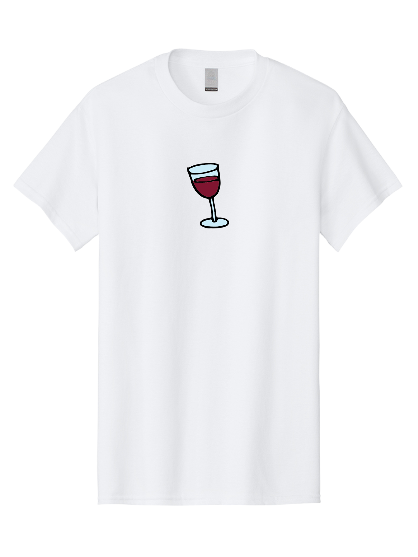 Wine-Glass Men'S Graphic Tee, 100% Cotton, Comfortable Casual Summer Wear, Machine Washable, Red Wine, Wine Glass, Glassware, Fine Wine, Wine Tasting, Elegant Drink, Relaxation, Leisure Activity, Wine Culture Aab168