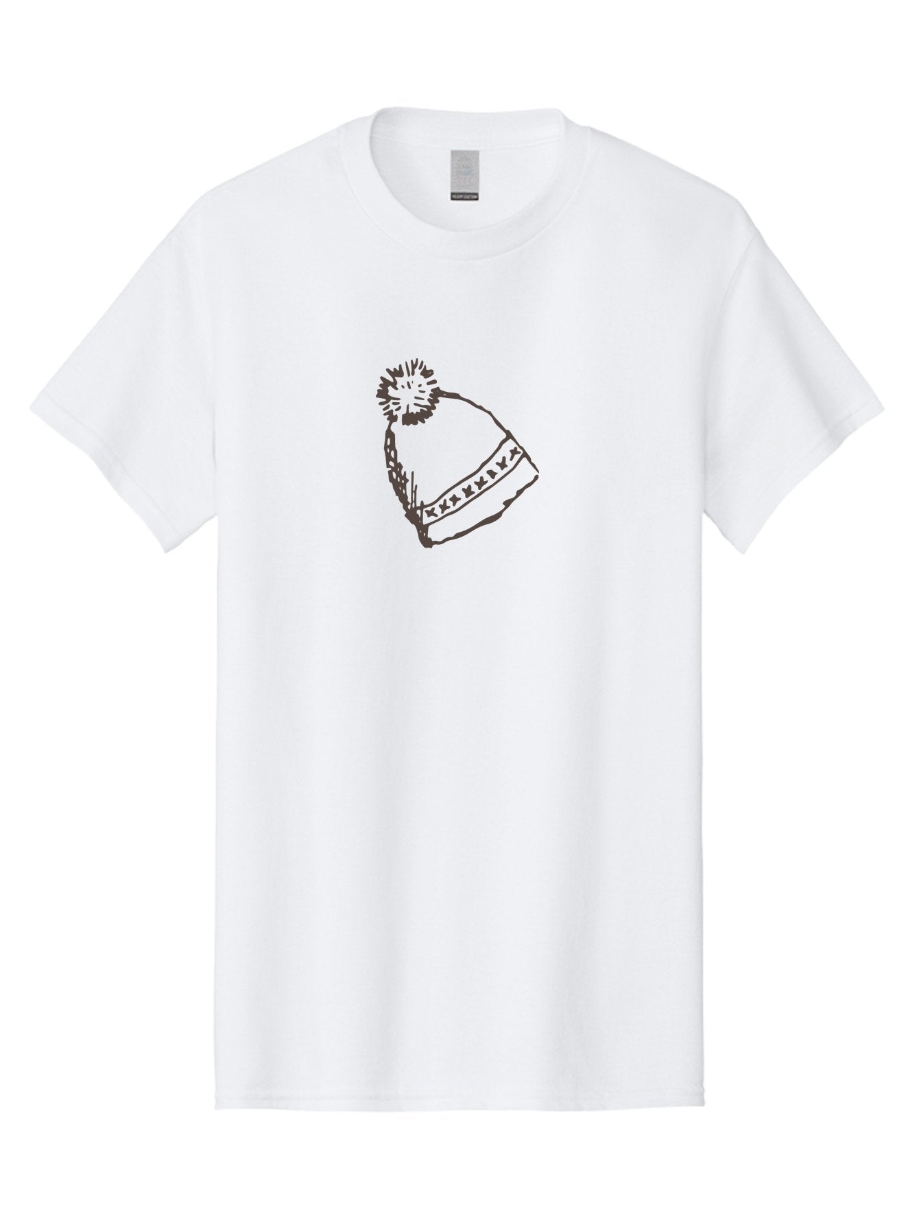 Winter-Beanie Men'S Graphic Tee, 100% Cotton, Comfortable Casual Summer Wear, Machine Washable, Winter Fashion, Beanie Hat, Knit Hat, Pom-Pom, Winter Accessories, Cold Weather Gear, Hat With Cuff, Festive Clothing, Casual Wear, Aab169 15