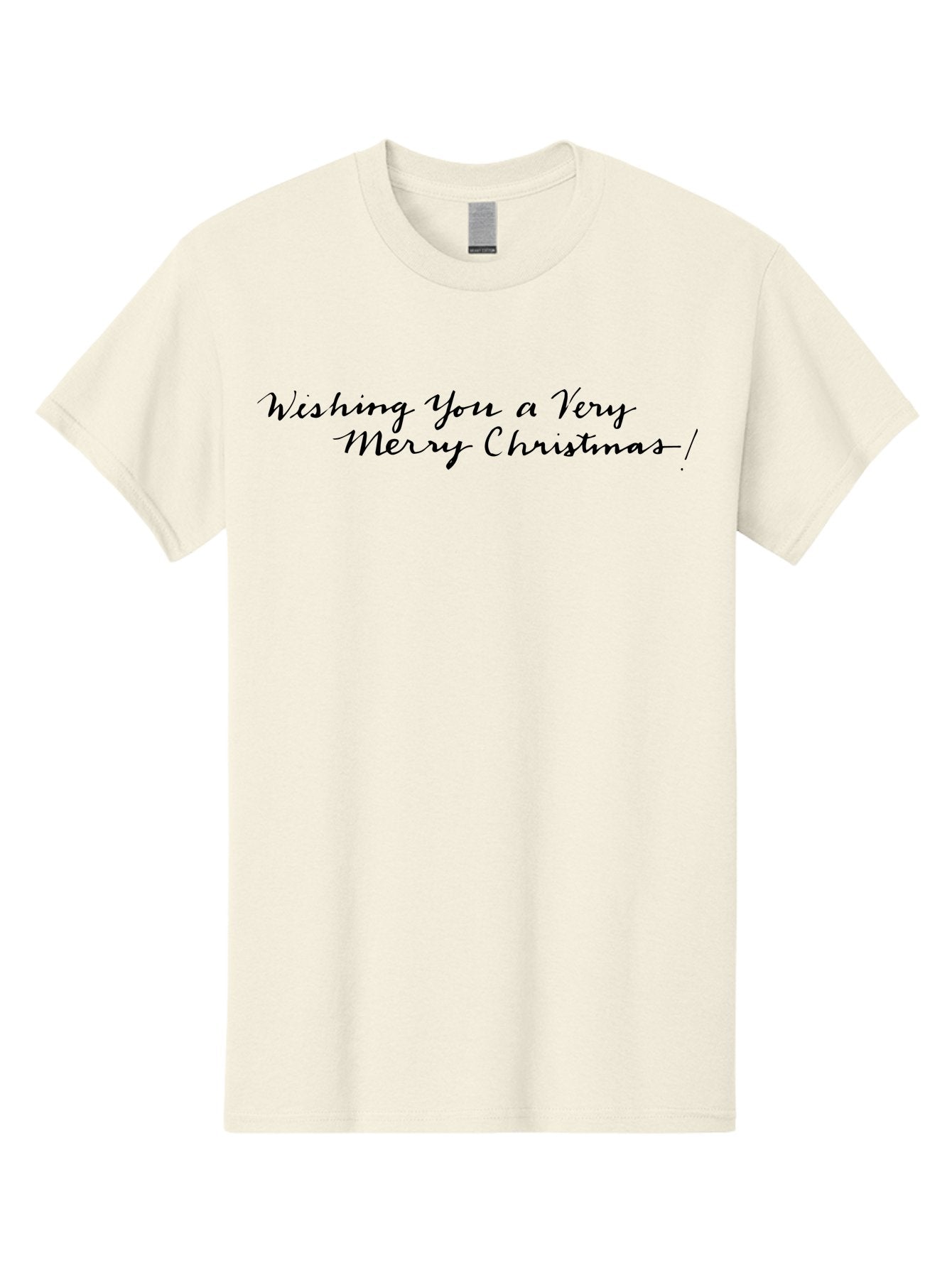 Wishing-You-A-Very-Merry-Christmas-1 Men'S Graphic Tee, 100% Cotton, Comfortable Casual Summer Wear, Machine Washable, Christmas Greeting, Festive Wishes, Holiday Message, Merry Christmas, Seasonal Greetings, Christmas Card Message, Black Text Aab172 15