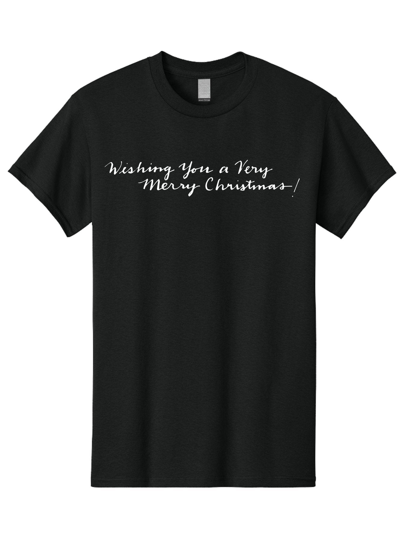 Wishing-You-A-Very-Merry-Christmas Men'S Graphic Tee, 100% Cotton, Comfortable Casual Summer Wear, Machine Washable, Holiday Wishes, Christmas Greeting, Festive Wishes, Merry Christmas Message, Holiday Season, Christmas Card, Aab173 9