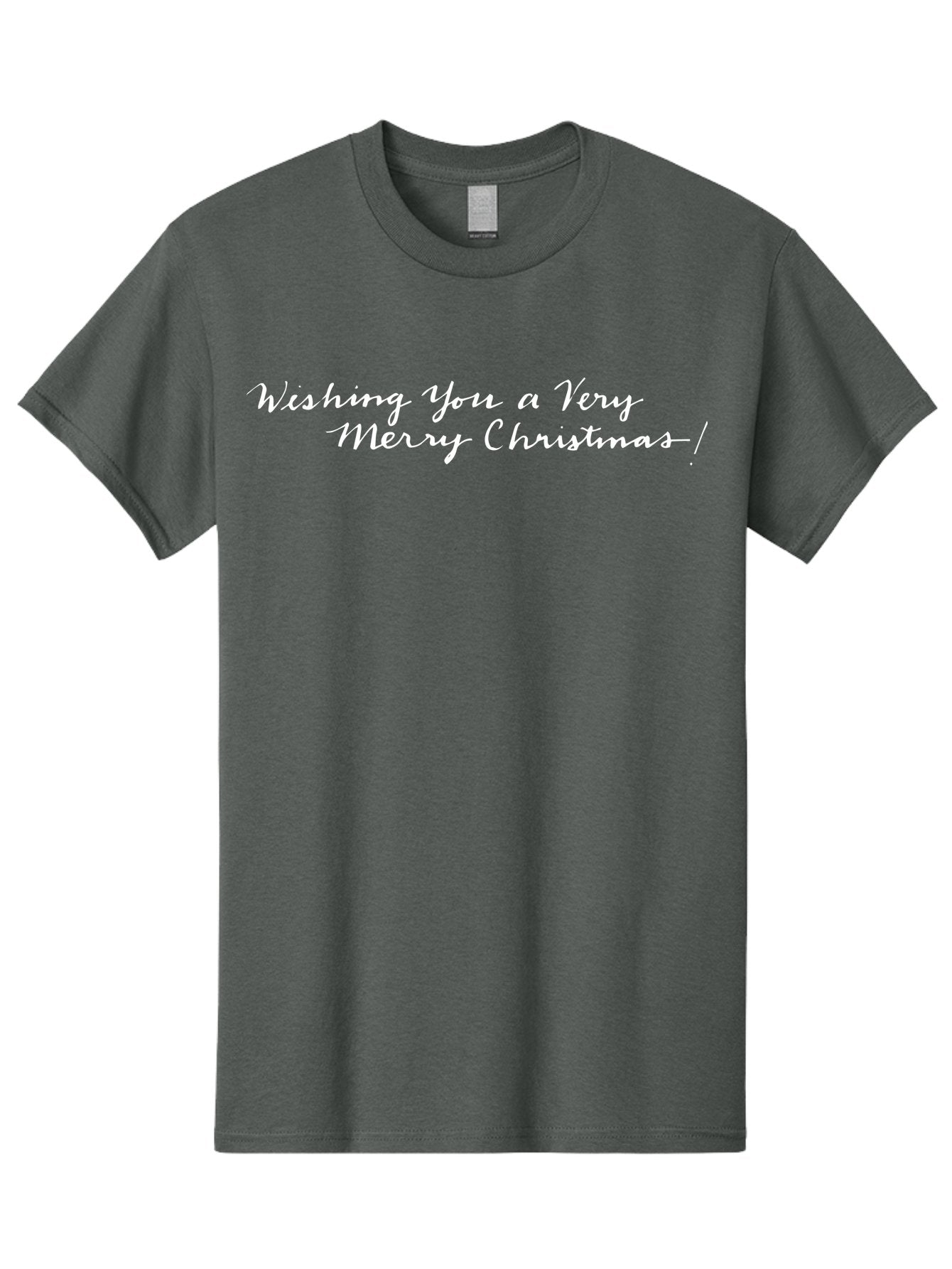 Wishing-You-A-Very-Merry-Christmas Men'S Graphic Tee, 100% Cotton, Comfortable Casual Summer Wear, Machine Washable, Holiday Wishes, Christmas Greeting, Festive Wishes, Merry Christmas Message, Holiday Season, Christmas Card, Aab173 13