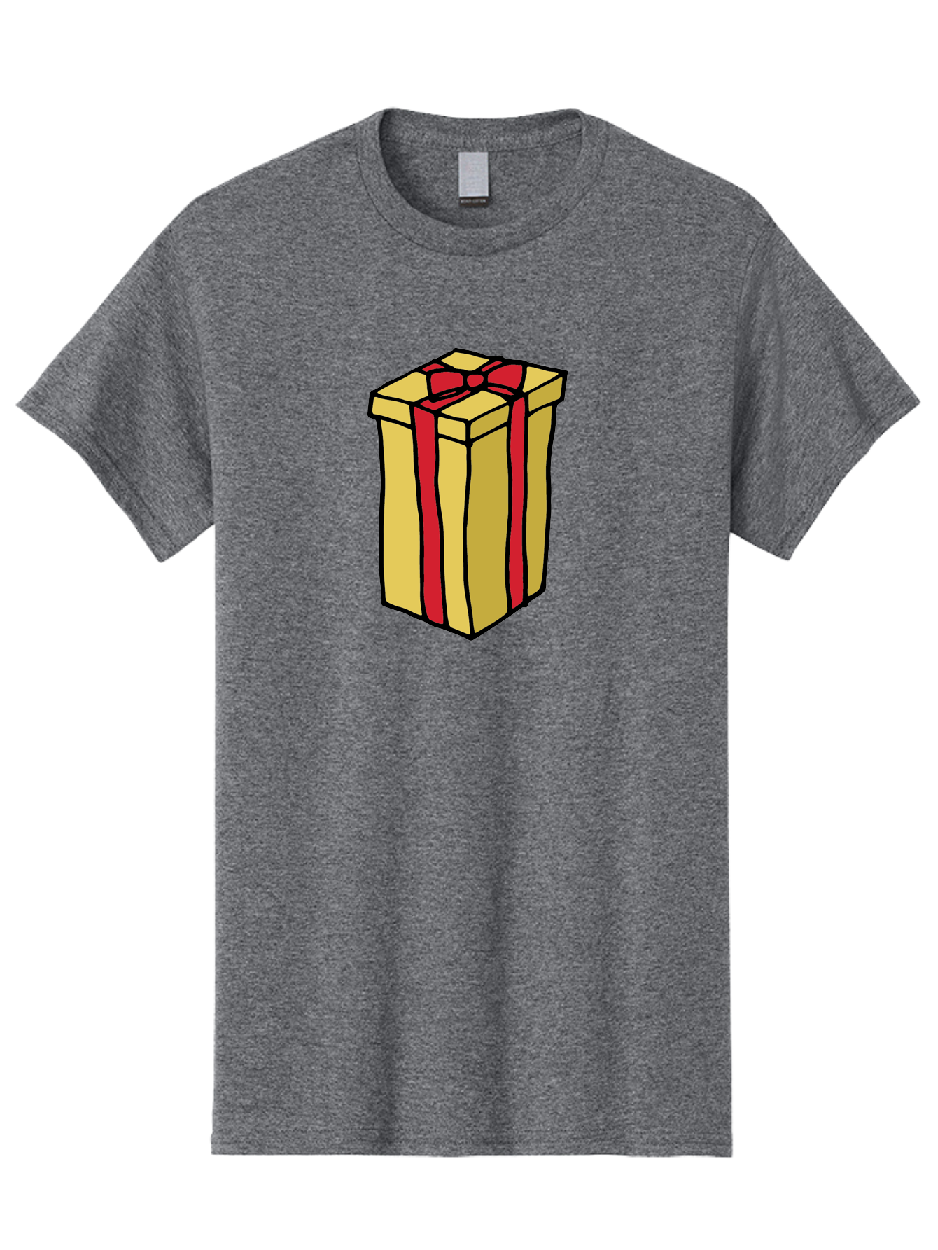 Wrapped-Gift-Box Men'S Graphic Tee, 100% Cotton, Comfortable Casual Summer Wear, Machine Washable, Gift Box, Wrapped Present, Red Ribbon, Gold Wrapping, Present, Gift, Holiday Gift, Birthday Present, Celebration Gift Aab175 29