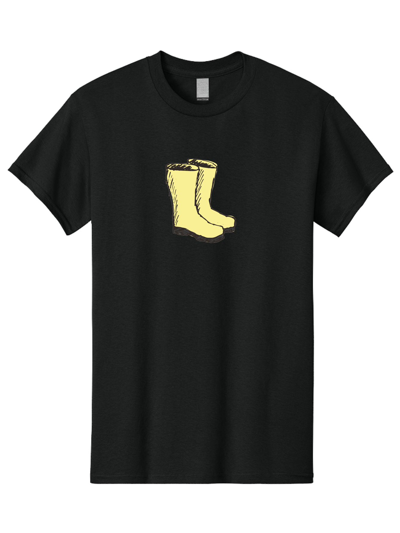 Yellow-Rain-Boots Men'S Graphic Tee, 100% Cotton, Comfortable Casual Summer Wear, Machine Washable, Yellow Rain Boots, Waterproof Footwear, Outdoor Gear, Rubber Boots, Hiking Boots, Fashion Boots, Rugged Style, Casual Wear, Outdoor Activities Aab183 23