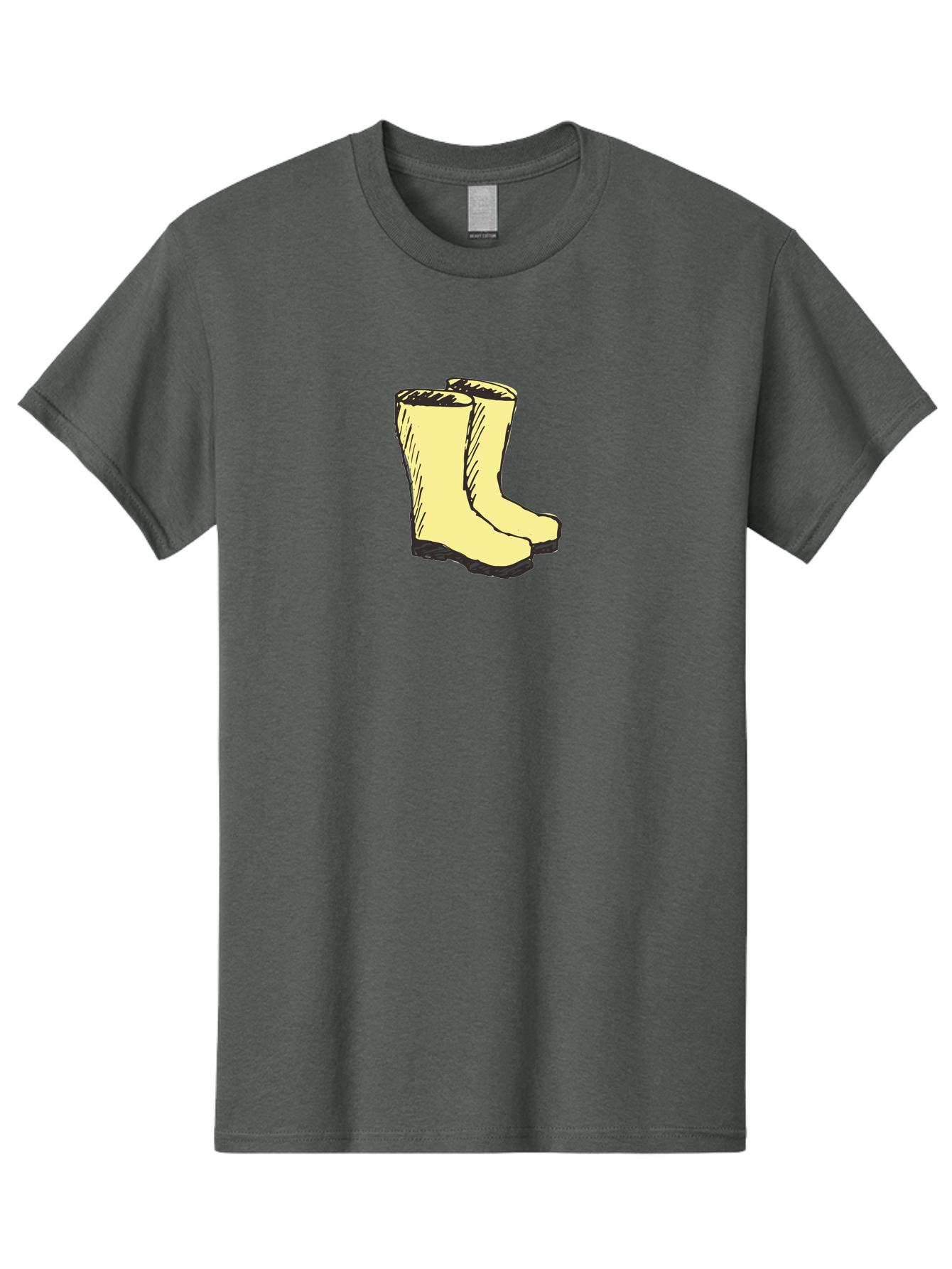 Yellow-Rain-Boots Men'S Graphic Tee, 100% Cotton, Comfortable Casual Summer Wear, Machine Washable, Yellow Rain Boots, Waterproof Footwear, Outdoor Gear, Rubber Boots, Hiking Boots, Fashion Boots, Rugged Style, Casual Wear, Outdoor Activities Aab183 27