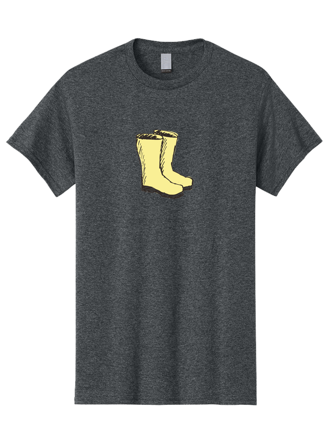 Yellow-Rain-Boots Men'S Graphic Tee, 100% Cotton, Comfortable Casual Summer Wear, Machine Washable, Yellow Rain Boots, Waterproof Footwear, Outdoor Gear, Rubber Boots, Hiking Boots, Fashion Boots, Rugged Style, Casual Wear, Outdoor Activities Aab183 21