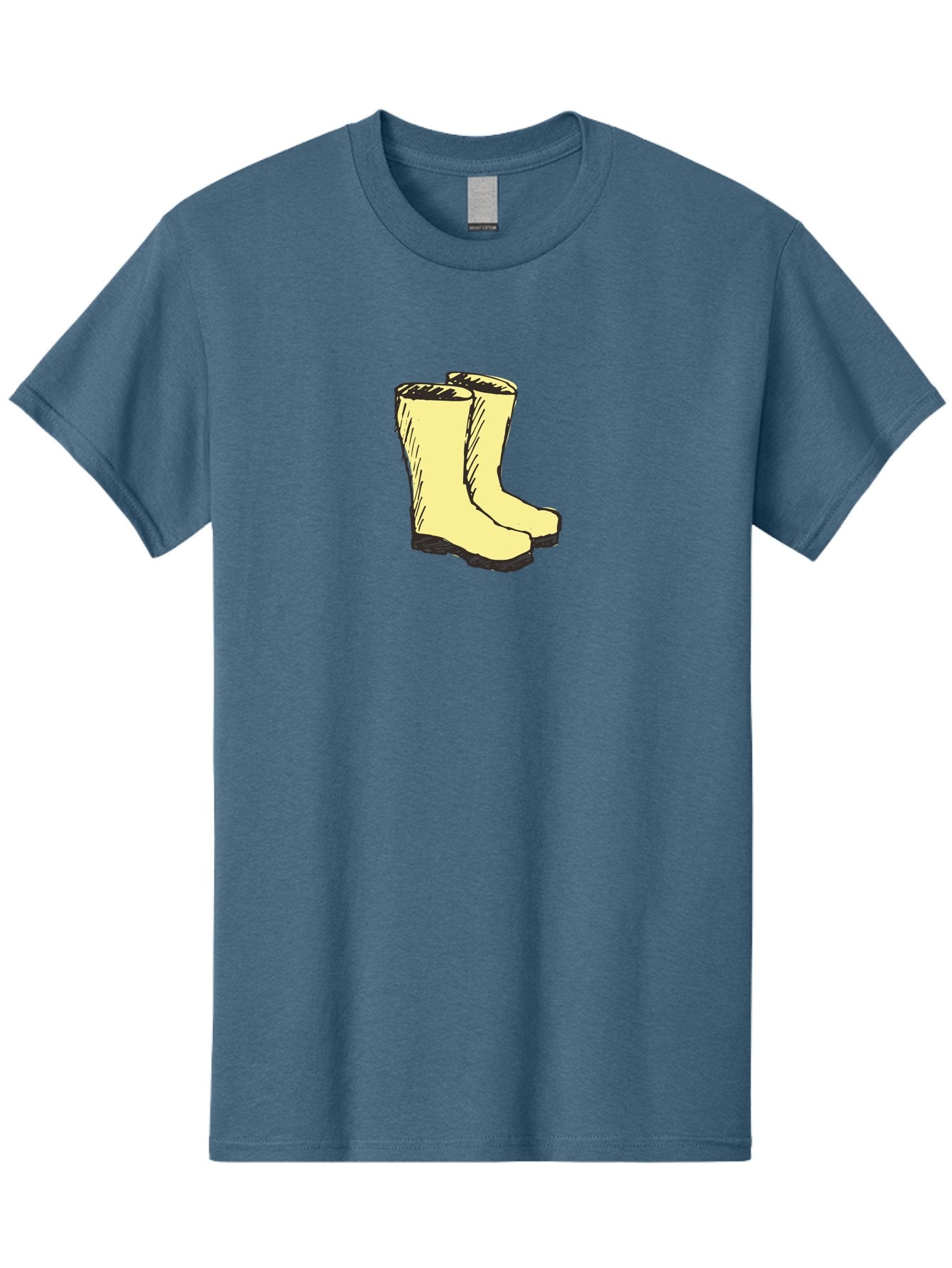 Yellow-Rain-Boots Men'S Graphic Tee, 100% Cotton, Comfortable Casual Summer Wear, Machine Washable, Yellow Rain Boots, Waterproof Footwear, Outdoor Gear, Rubber Boots, Hiking Boots, Fashion Boots, Rugged Style, Casual Wear, Outdoor Activities Aab183 13
