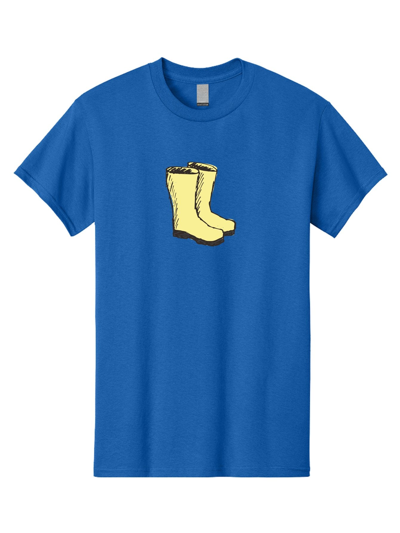 Yellow-Rain-Boots Men'S Graphic Tee, 100% Cotton, Comfortable Casual Summer Wear, Machine Washable, Yellow Rain Boots, Waterproof Footwear, Outdoor Gear, Rubber Boots, Hiking Boots, Fashion Boots, Rugged Style, Casual Wear, Outdoor Activities Aab183 14