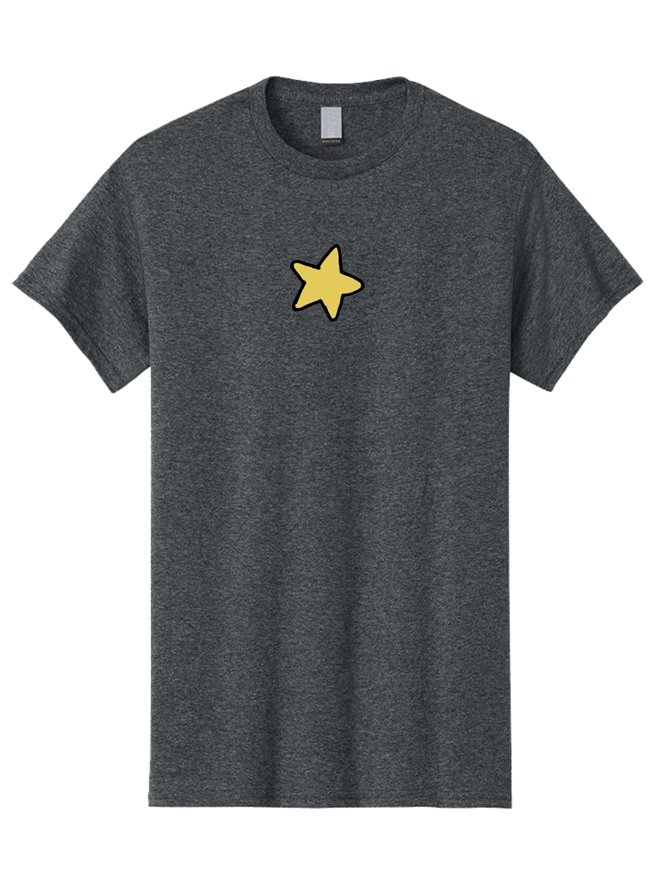 Yellow-Star-1 Men'S Graphic Tee, 100% Cotton, Comfortable Casual Summer Wear, Machine Washable, Yellow Star, Five-Pointed Star, Cartoon Star, Simple Design, Minimalist Artwork, Symbolic Icon, Celestial Body, Hand-Drawn Illustration Aab185 13