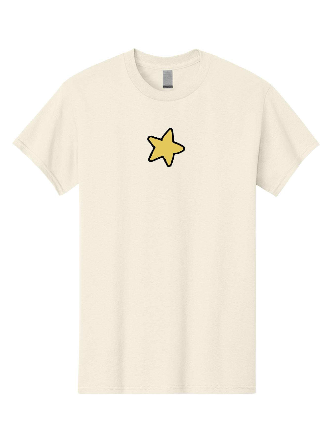Yellow-Star-1 Men'S Graphic Tee, 100% Cotton, Comfortable Casual Summer Wear, Machine Washable, Yellow Star, Five-Pointed Star, Cartoon Star, Simple Design, Minimalist Artwork, Symbolic Icon, Celestial Body, Hand-Drawn Illustration Aab185 17