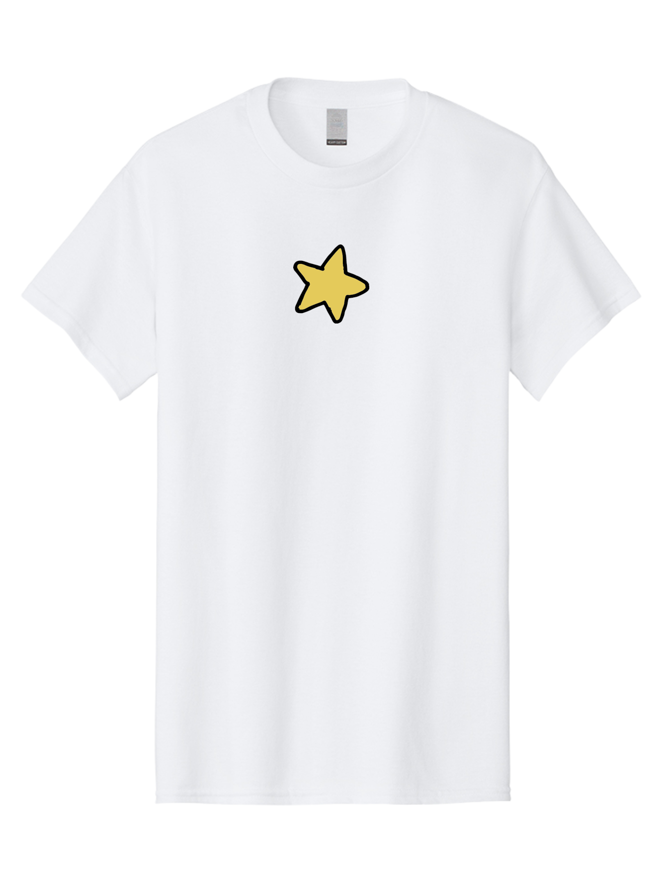 Yellow-Star-1 Men'S Graphic Tee, 100% Cotton, Comfortable Casual Summer Wear, Machine Washable, Yellow Star, Five-Pointed Star, Cartoon Star, Simple Design, Minimalist Artwork, Symbolic Icon, Celestial Body, Hand-Drawn Illustration Aab185 29