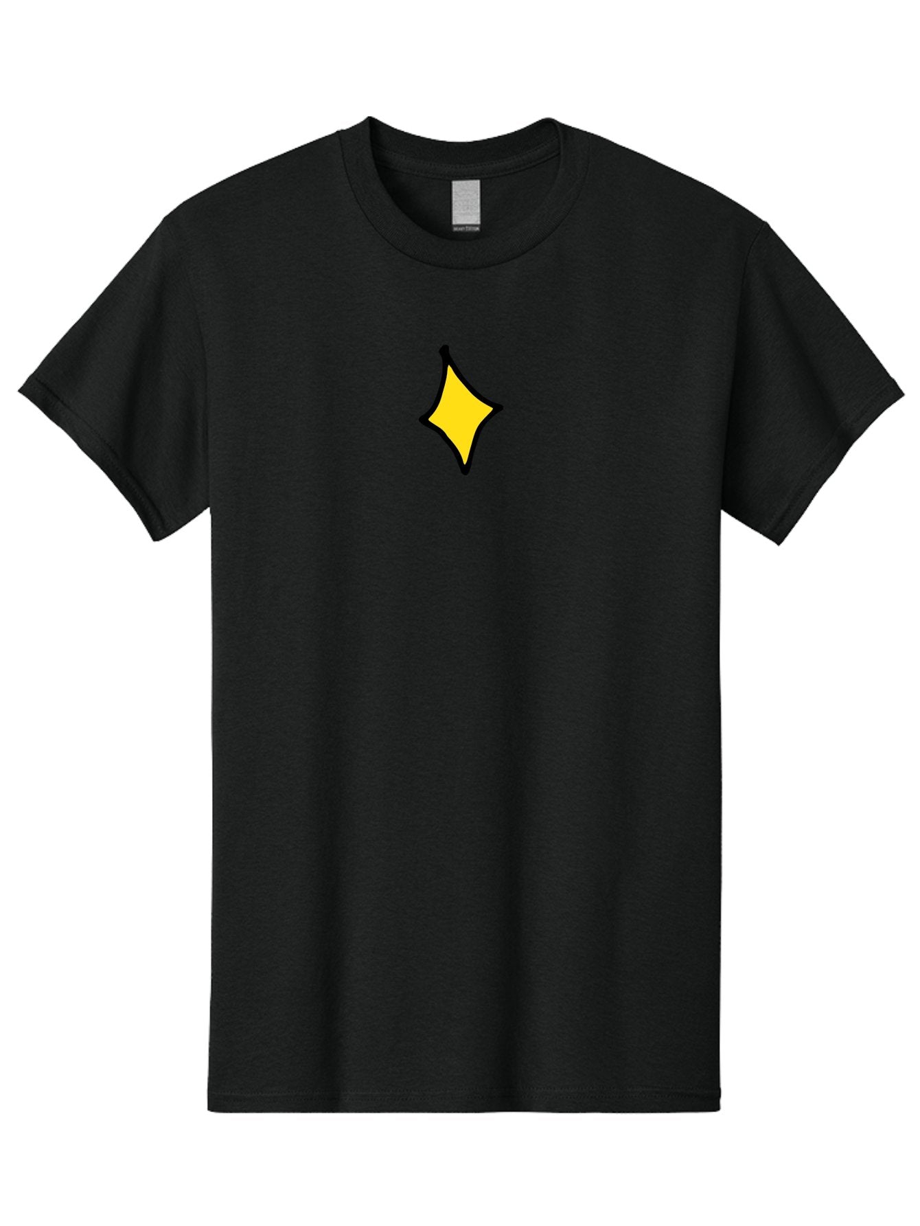 Yellow-Star-2 Men'S Graphic Tee, 100% Cotton, Comfortable Casual Summer Wear, Machine Washable, Yellow Star, Abstract Shape, Graphic Design, Minimalist Art, Simple Icon, Cartoon Style, Whimsical Symbol, Digital Illustration, Modern Graphic Aab186 4