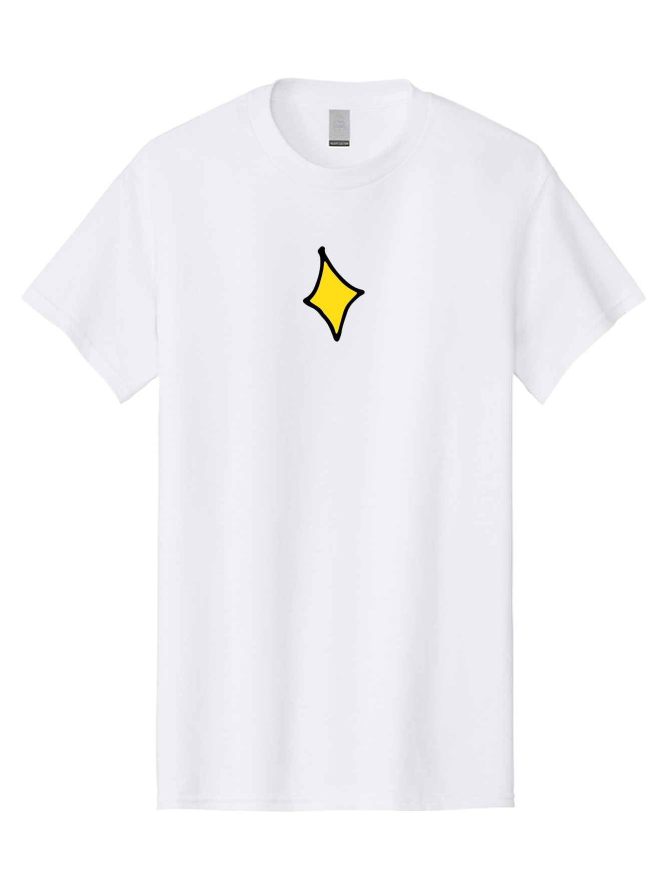 Yellow-Star-2 Men'S Graphic Tee, 100% Cotton, Comfortable Casual Summer Wear, Machine Washable, Yellow Star, Abstract Shape, Graphic Design, Minimalist Art, Simple Icon, Cartoon Style, Whimsical Symbol, Digital Illustration, Modern Graphic Aab186 5