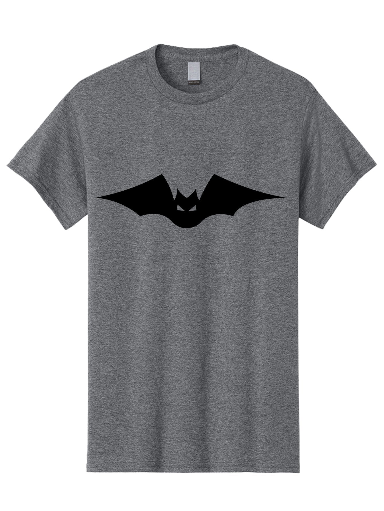 Bat-Icon Men'S Graphic Tee, 100% Cotton, Comfortable Casual Summer Wear, Machine Washable, Black Bat Silhouette, Flying Bat, Bat Wings, Spooky Atmosphere, Halloween Symbol, Gothic Icon, Mysterious Creature Aab191 6