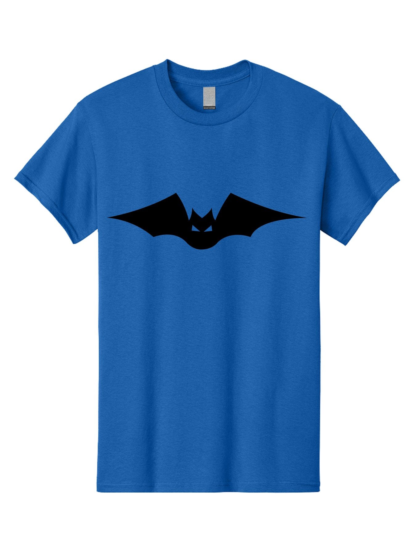 Bat-Icon Men'S Graphic Tee, 100% Cotton, Comfortable Casual Summer Wear, Machine Washable, Black Bat Silhouette, Flying Bat, Bat Wings, Spooky Atmosphere, Halloween Symbol, Gothic Icon, Mysterious Creature Aab191