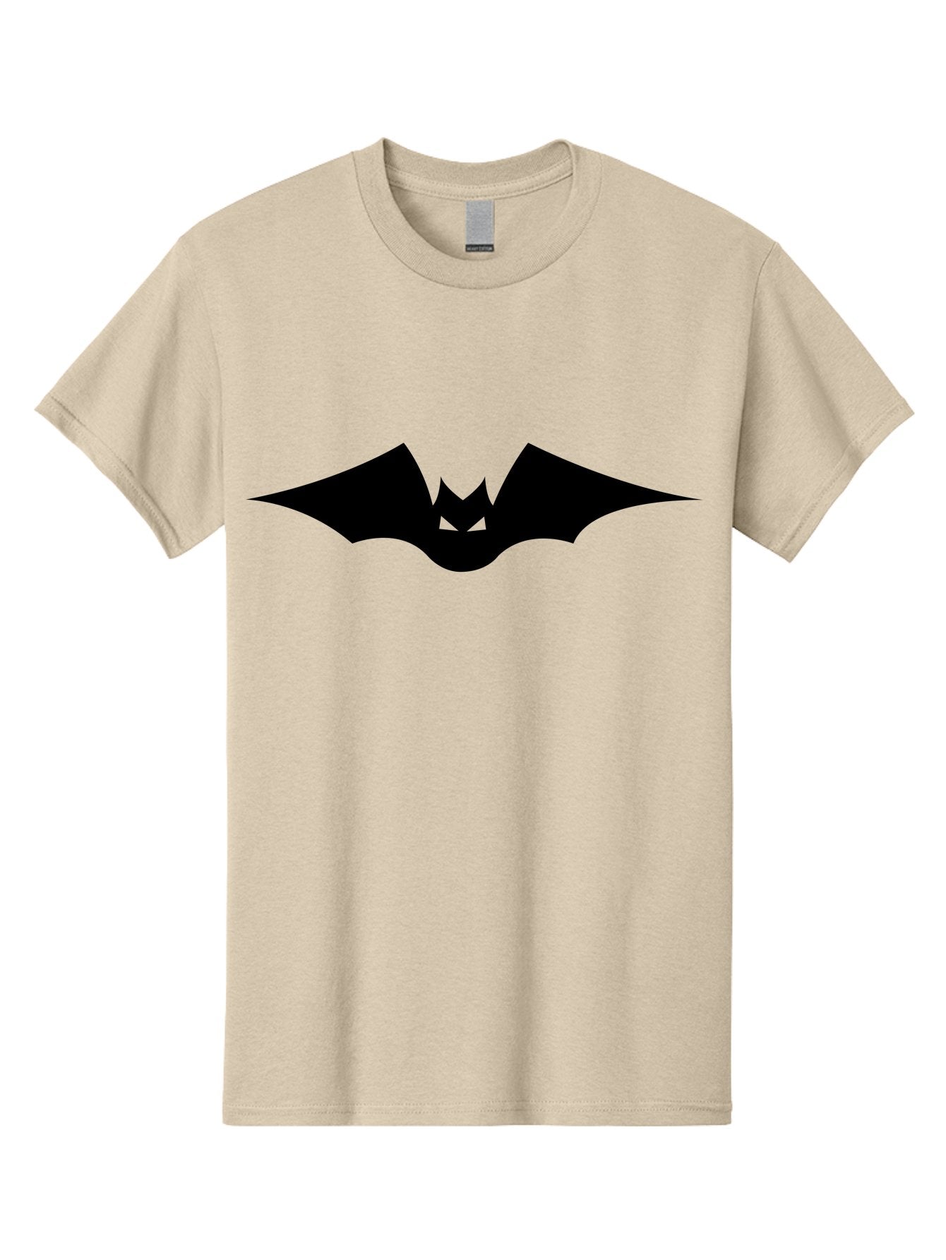 Bat-Icon Men'S Graphic Tee, 100% Cotton, Comfortable Casual Summer Wear, Machine Washable, Black Bat Silhouette, Flying Bat, Bat Wings, Spooky Atmosphere, Halloween Symbol, Gothic Icon, Mysterious Creature Aab191 5