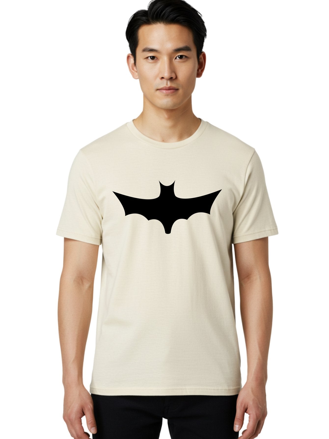 Batman-Logo-1 Men'S Graphic Tee, 100% Cotton, Comfortable Casual Summer Wear, Machine Washable, Batman Symbol, Superhero Logo, Dark Knight Emblem, Gotham City Icon, Comic Book Character, Bat Wings, Black Silhouette, Pop Culture Symbol Aab192 20