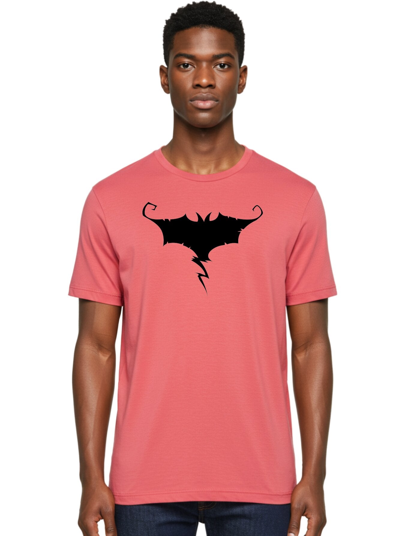 Batman-Logo Men'S Graphic Tee, 100% Cotton, Comfortable Casual Summer Wear, Machine Washable, Batman Logo, Superhero Emblem, Gothic Symbol, Dark Knight, Comic Book Character, Batman Insignia, Iconic Symbol Aab193 25