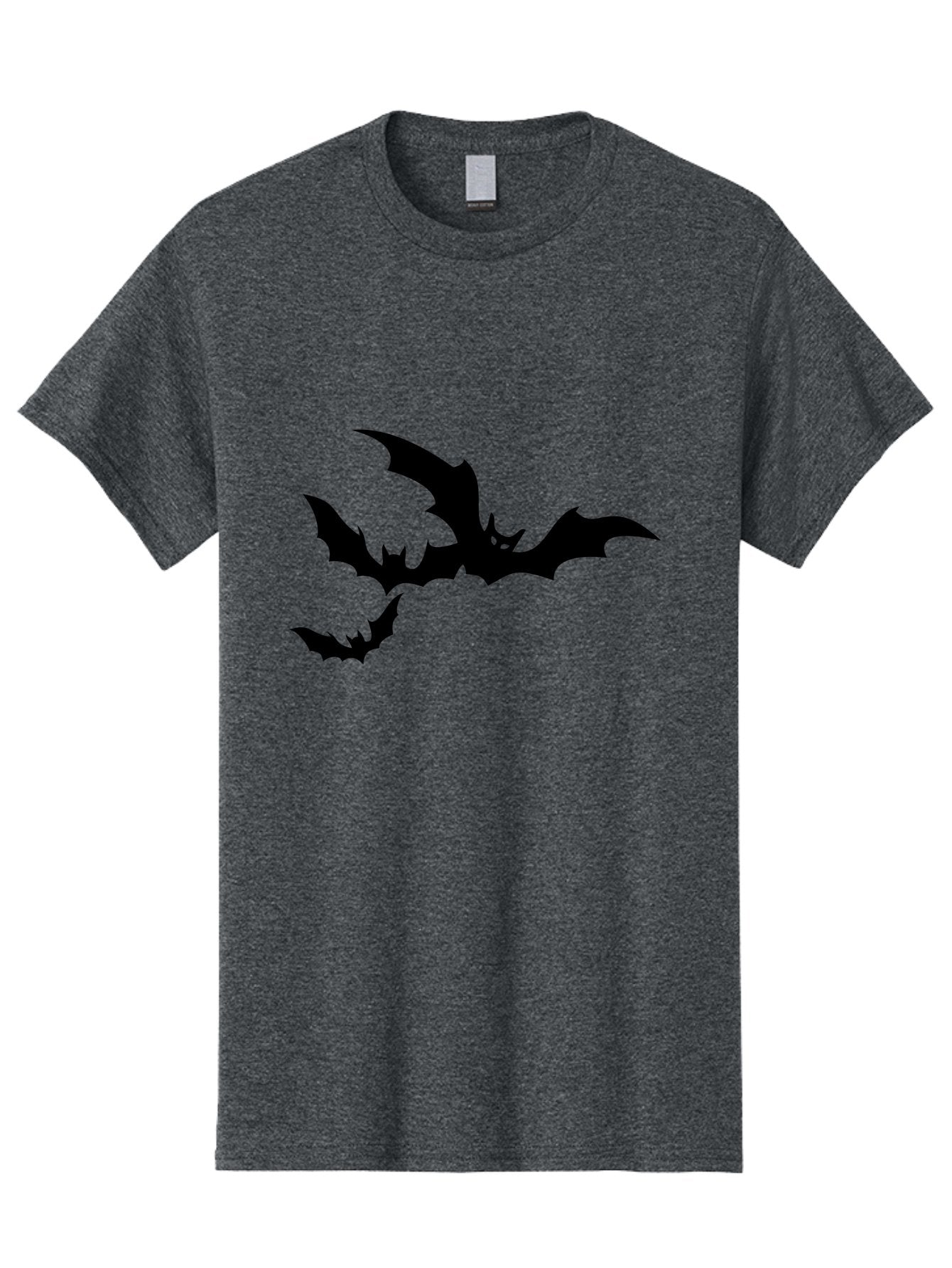 Bats Men'S Graphic Tee, 100% Cotton, Comfortable Casual Summer Wear, Machine Washable, Flying Bats, Silhouette Art, Bat Wings, Halloween Decorations, Spooky Atmosphere, Dark Creatures, Nocturnal Animals, Flying Mammals Aab198 8