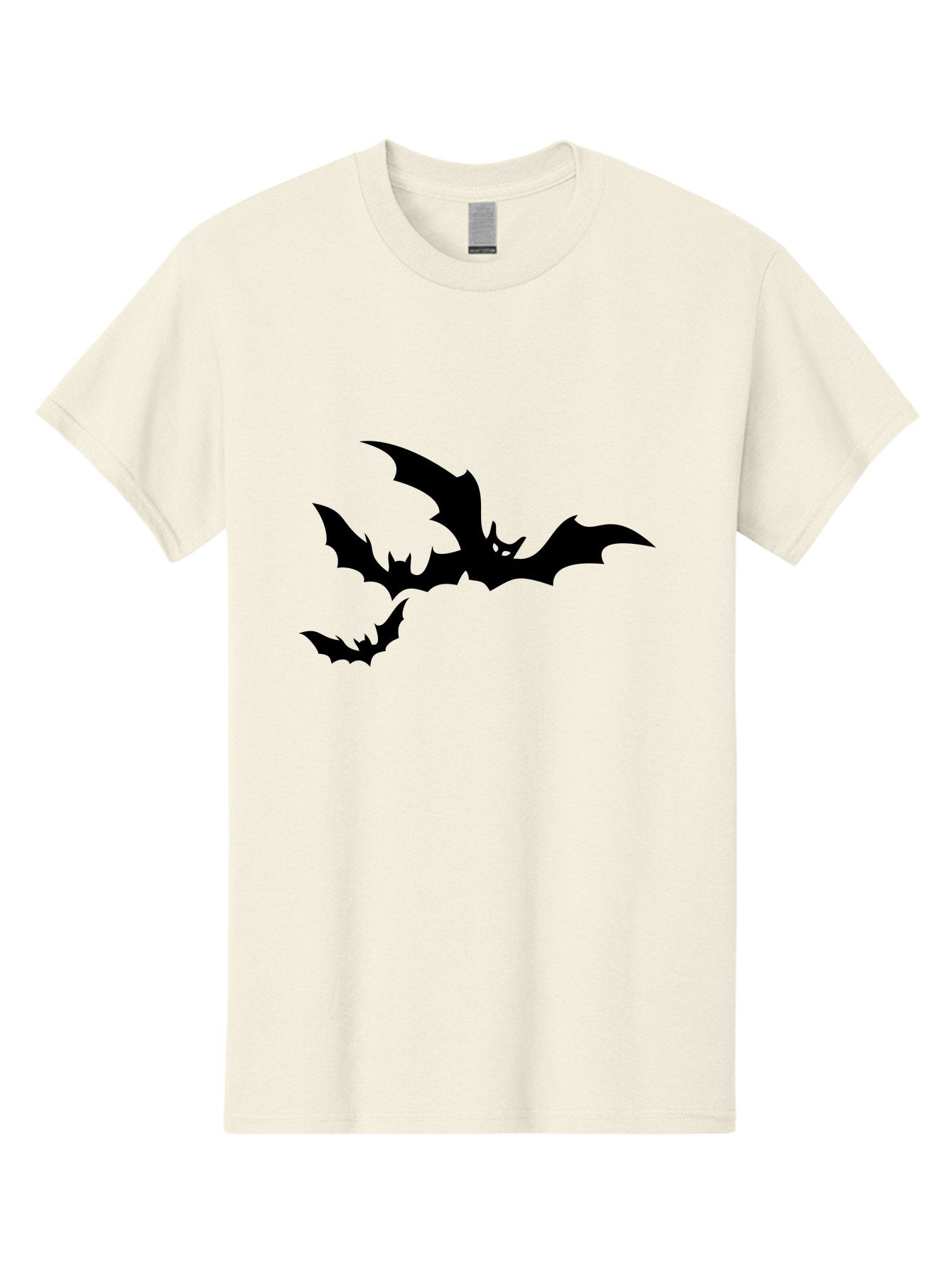 Bats Men'S Graphic Tee, 100% Cotton, Comfortable Casual Summer Wear, Machine Washable, Flying Bats, Silhouette Art, Bat Wings, Halloween Decorations, Spooky Atmosphere, Dark Creatures, Nocturnal Animals, Flying Mammals Aab198 6