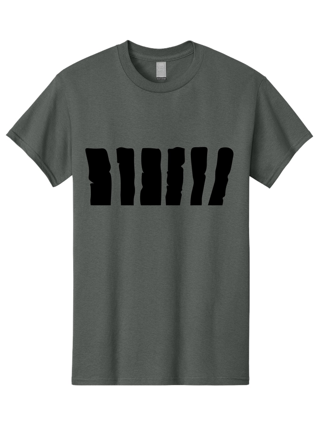 Bimbim Men'S Graphic Tee, 100% Cotton, Comfortable Casual Summer Wear, Machine Washable, Stylized Text, Bold Font, Black Letters, Modern Design, Graphic Element, Abstract Typography, Sleek Aesthetic Aab199 3
