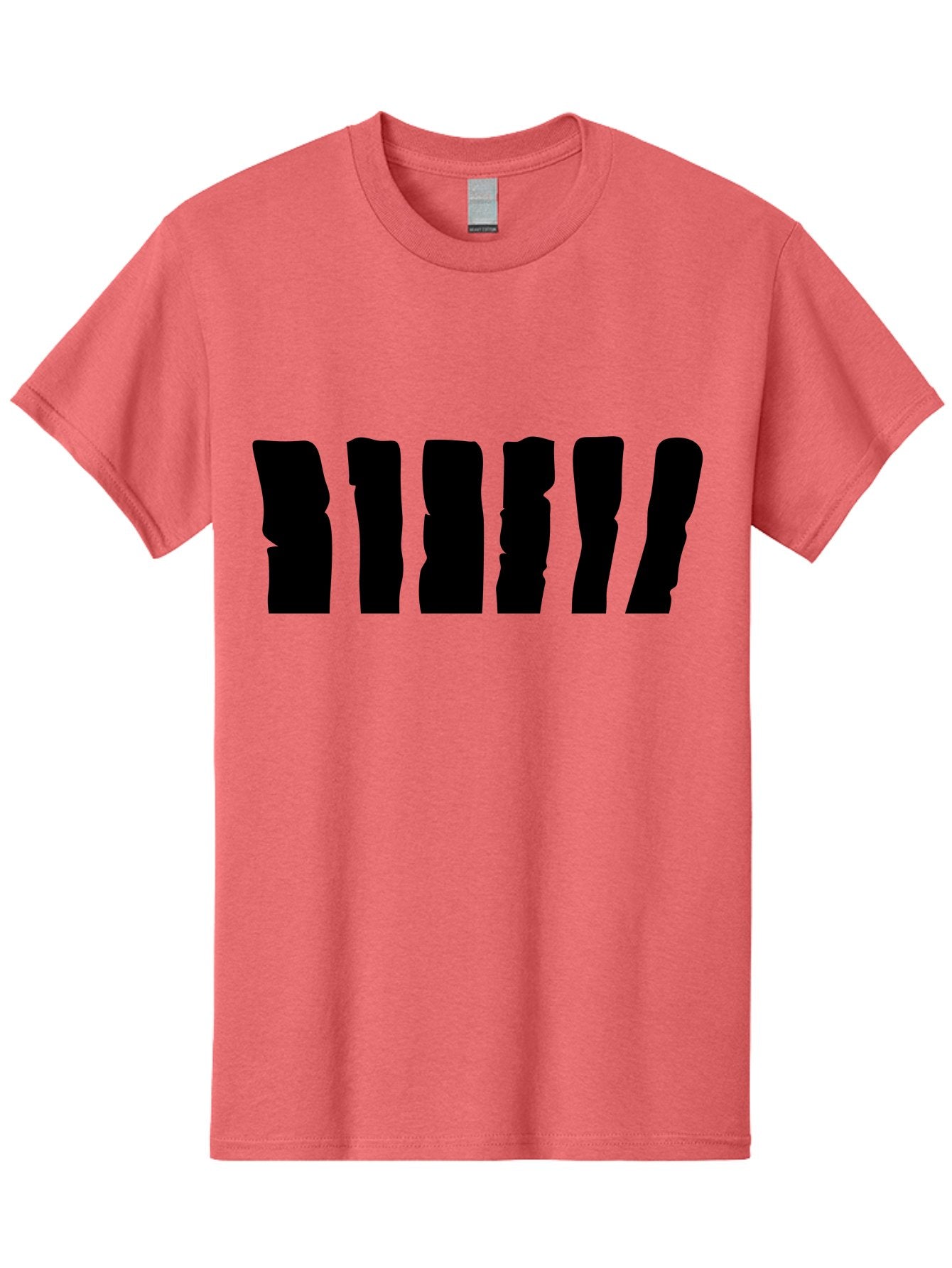Bimbim Men'S Graphic Tee, 100% Cotton, Comfortable Casual Summer Wear, Machine Washable, Stylized Text, Bold Font, Black Letters, Modern Design, Graphic Element, Abstract Typography, Sleek Aesthetic Aab199