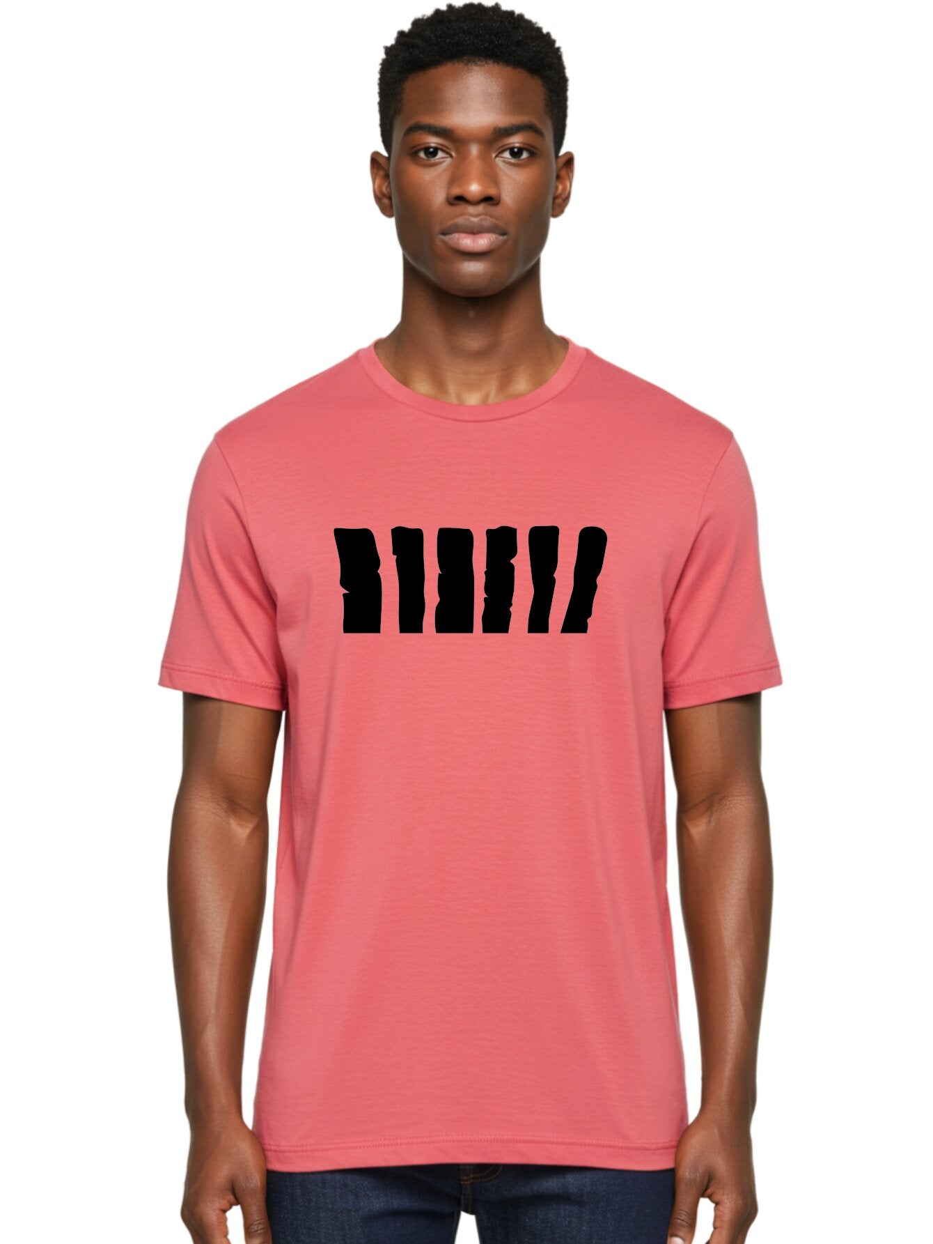 Bimbim Men'S Graphic Tee, 100% Cotton, Comfortable Casual Summer Wear, Machine Washable, Stylized Text, Bold Font, Black Letters, Modern Design, Graphic Element, Abstract Typography, Sleek Aesthetic Aab199 21