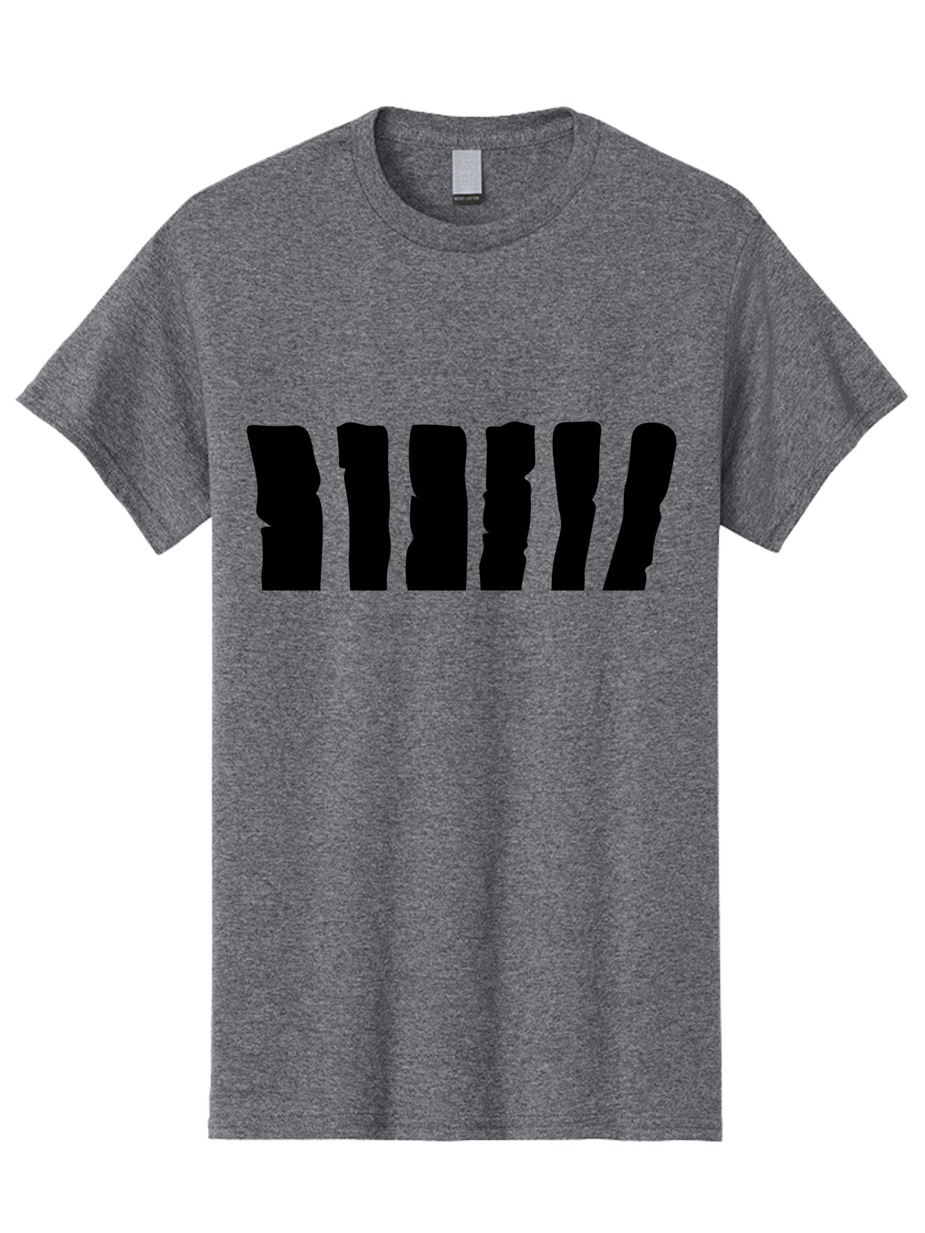 Bimbim Men'S Graphic Tee, 100% Cotton, Comfortable Casual Summer Wear, Machine Washable, Stylized Text, Bold Font, Black Letters, Modern Design, Graphic Element, Abstract Typography, Sleek Aesthetic Aab199 14