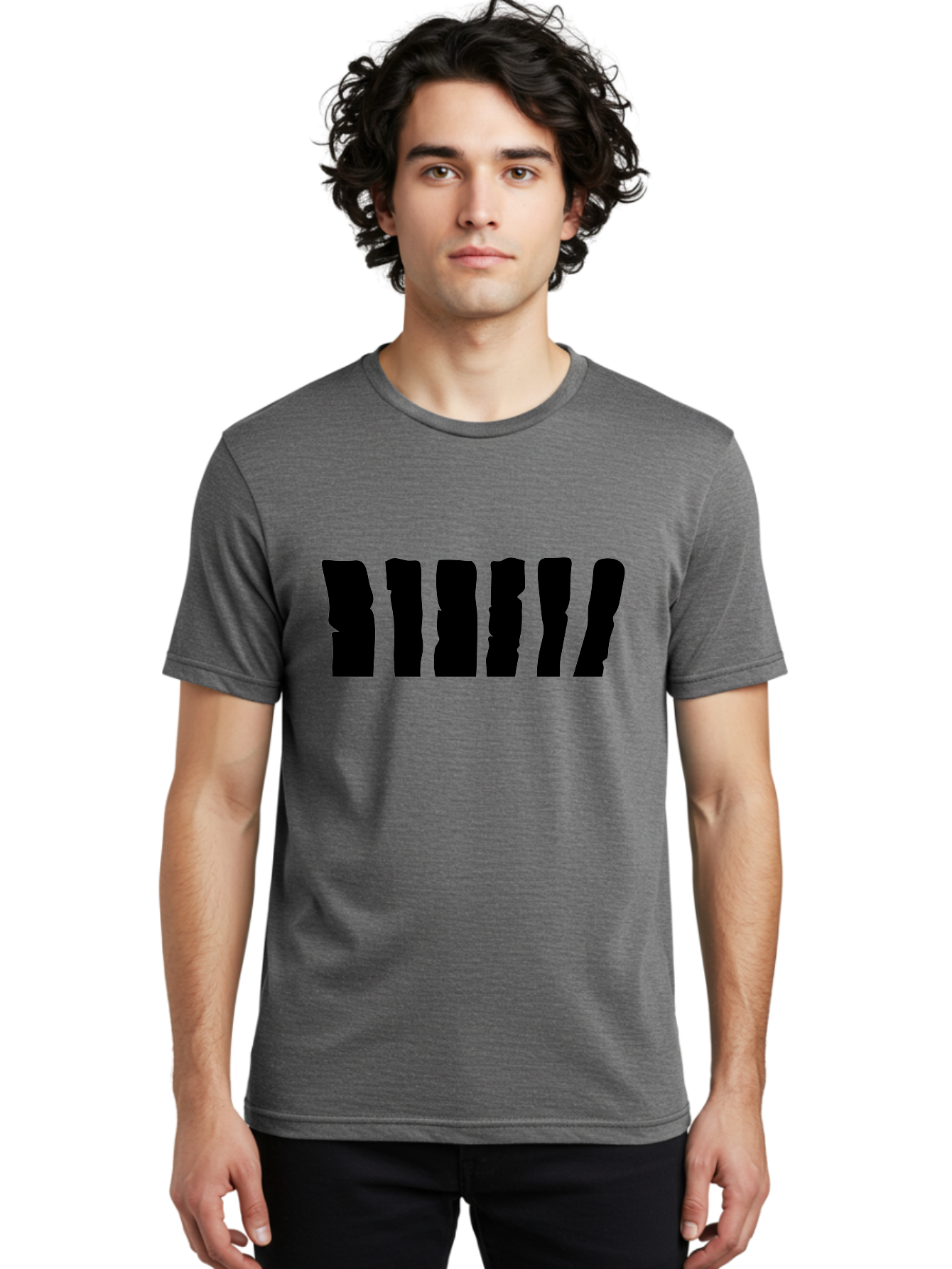 Bimbim Men'S Graphic Tee, 100% Cotton, Comfortable Casual Summer Wear, Machine Washable, Stylized Text, Bold Font, Black Letters, Modern Design, Graphic Element, Abstract Typography, Sleek Aesthetic Aab199 10