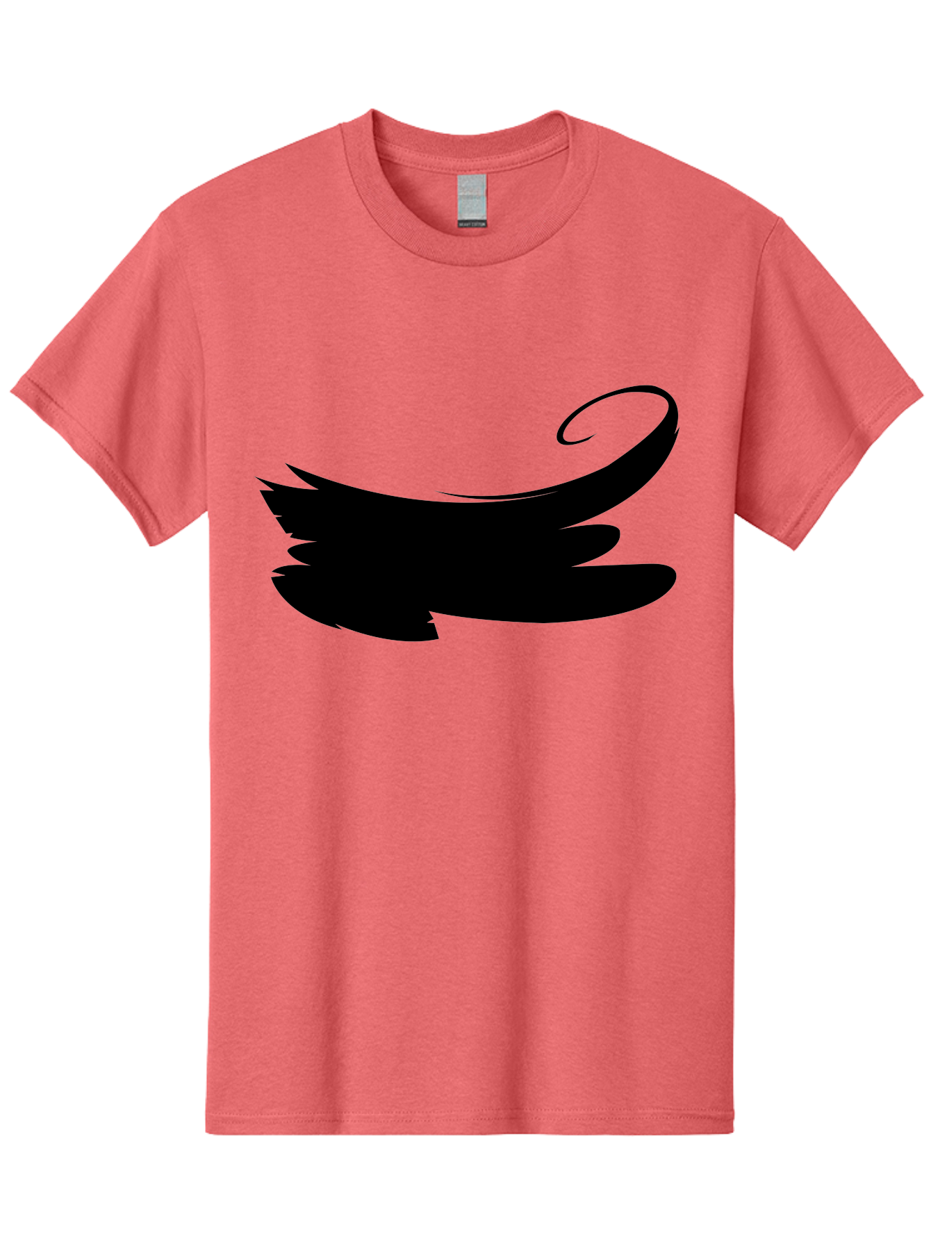 Bird-Silhouette Men'S Graphic Tee, 100% Cotton, Comfortable Casual Summer Wear, Machine Washable, Stylized Wing, Abstract Design, Minimalist Art, Black Silhouette, Freedom Symbol, Elegance, Simple Graphics, Symbolic Representation Aab200 9