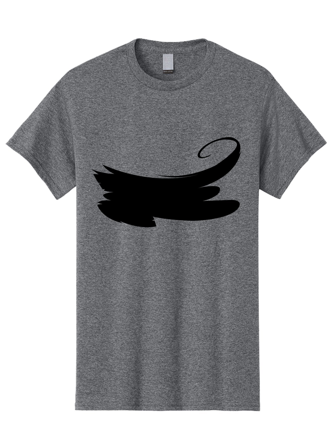 Bird-Silhouette Men'S Graphic Tee, 100% Cotton, Comfortable Casual Summer Wear, Machine Washable, Stylized Wing, Abstract Design, Minimalist Art, Black Silhouette, Freedom Symbol, Elegance, Simple Graphics, Symbolic Representation Aab200 14