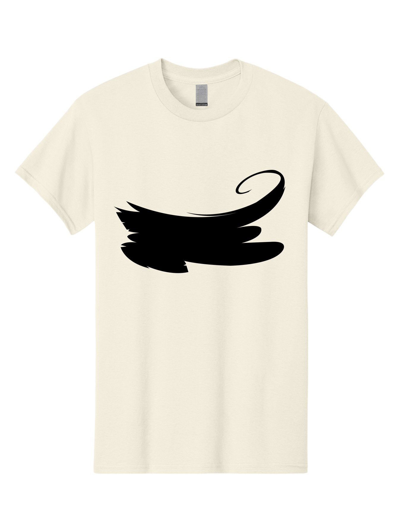 Bird-Silhouette Men'S Graphic Tee, 100% Cotton, Comfortable Casual Summer Wear, Machine Washable, Stylized Wing, Abstract Design, Minimalist Art, Black Silhouette, Freedom Symbol, Elegance, Simple Graphics, Symbolic Representation Aab200 11