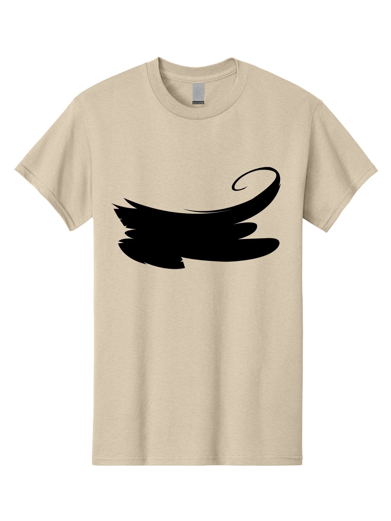 Bird-Silhouette Men'S Graphic Tee, 100% Cotton, Comfortable Casual Summer Wear, Machine Washable, Stylized Wing, Abstract Design, Minimalist Art, Black Silhouette, Freedom Symbol, Elegance, Simple Graphics, Symbolic Representation Aab200 8