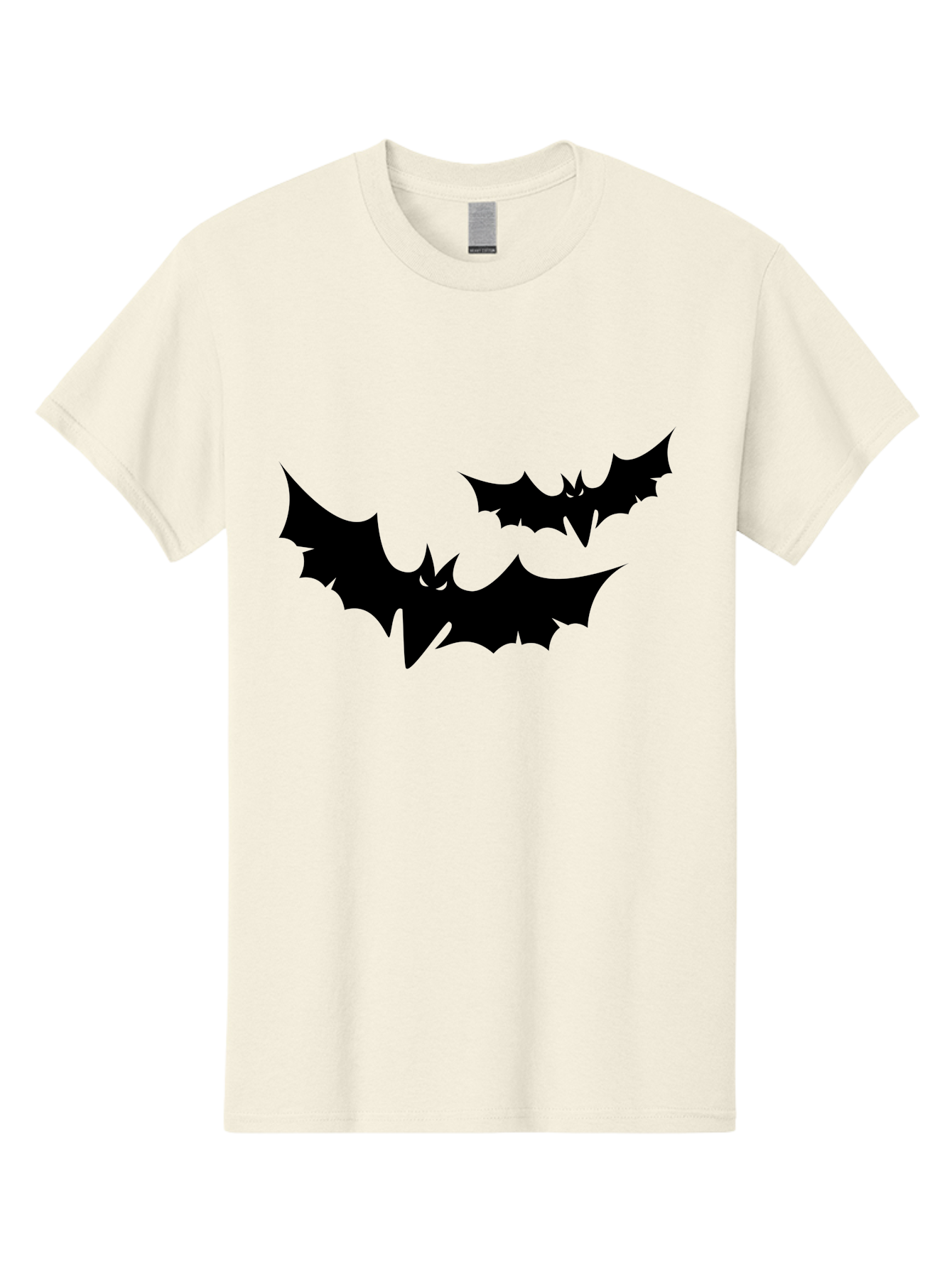 Black-Bats Men'S Graphic Tee, 100% Cotton, Comfortable Casual Summer Wear, Machine Washable, Halloween Bats, Black Bats, Bat Silhouettes, Spooky Decor, Halloween Decorations, Flying Bats, Halloween Theme Aab201 17