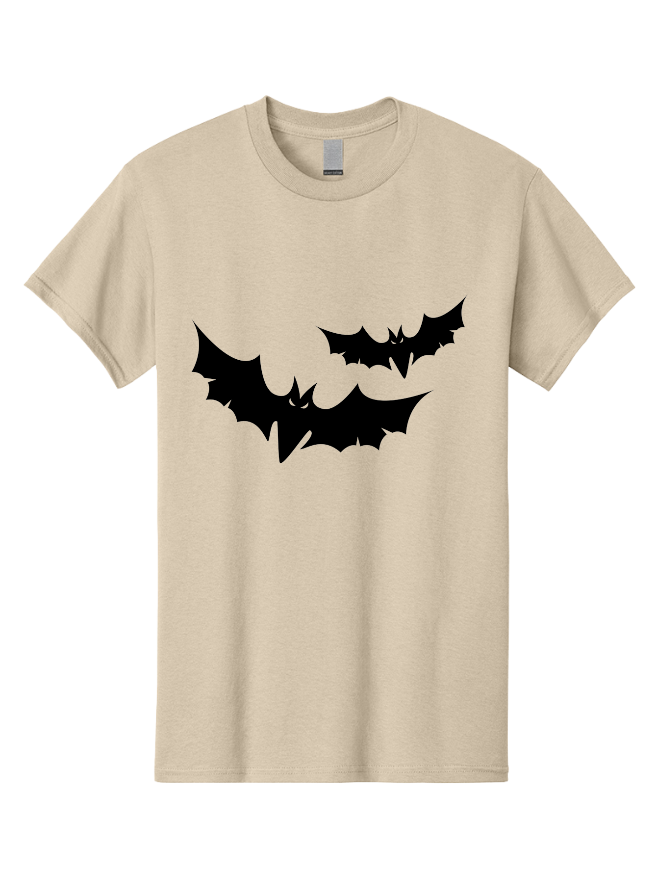 Black-Bats Men'S Graphic Tee, 100% Cotton, Comfortable Casual Summer Wear, Machine Washable, Halloween Bats, Black Bats, Bat Silhouettes, Spooky Decor, Halloween Decorations, Flying Bats, Halloween Theme Aab201 27