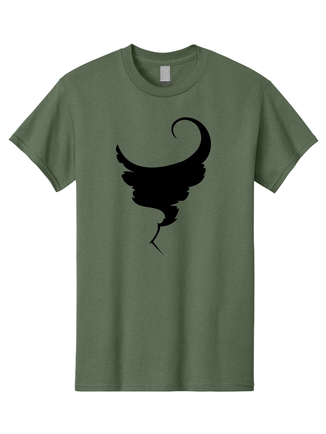Black-Feather-Silhouette Men'S Graphic Tee, 100% Cotton, Comfortable Casual Summer Wear, Machine Washable, Feather Icon, Black Silhouette, Majestic Wing, Elegant Design, Symbolic Imagery, Minimalist Art, Stylized Feather, Modern Graphic Aab206 15