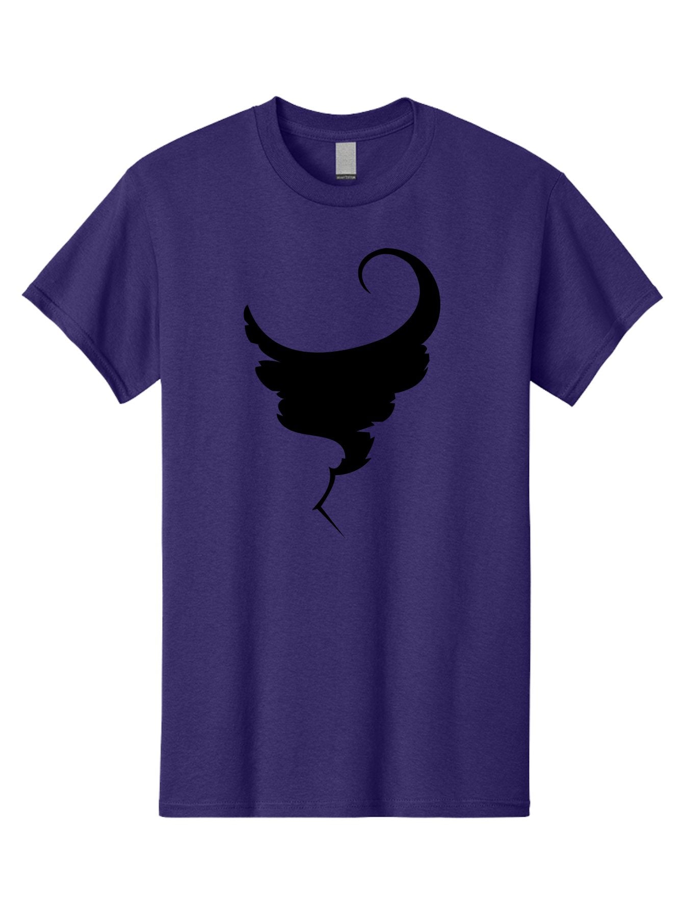 Black-Feather-Silhouette Men'S Graphic Tee, 100% Cotton, Comfortable Casual Summer Wear, Machine Washable, Feather Icon, Black Silhouette, Majestic Wing, Elegant Design, Symbolic Imagery, Minimalist Art, Stylized Feather, Modern Graphic Aab206 12