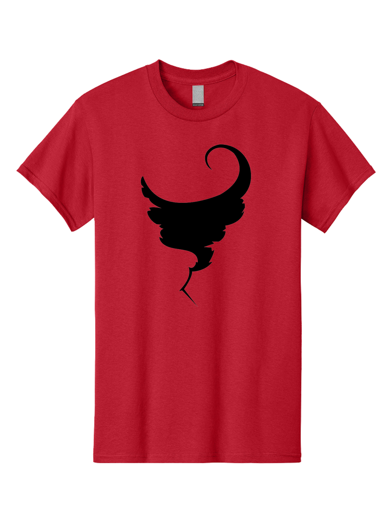 Black-Feather-Silhouette Men'S Graphic Tee, 100% Cotton, Comfortable Casual Summer Wear, Machine Washable, Feather Icon, Black Silhouette, Majestic Wing, Elegant Design, Symbolic Imagery, Minimalist Art, Stylized Feather, Modern Graphic Aab206 23